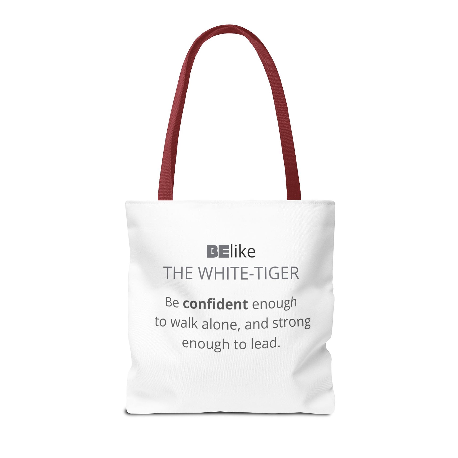 BElike the White Tiger Tote Bag | Independent & Strong | BElike.store