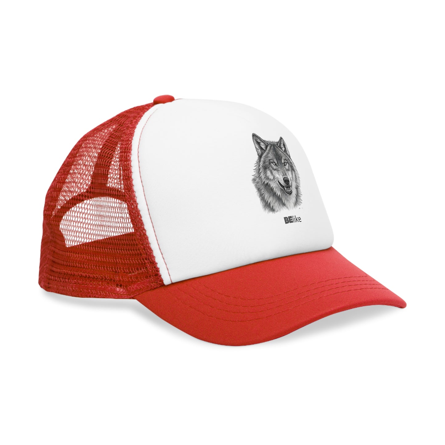 BElike the Wolf Trucker Cap | Minimalist Spirit Animal Hat | BElike.store