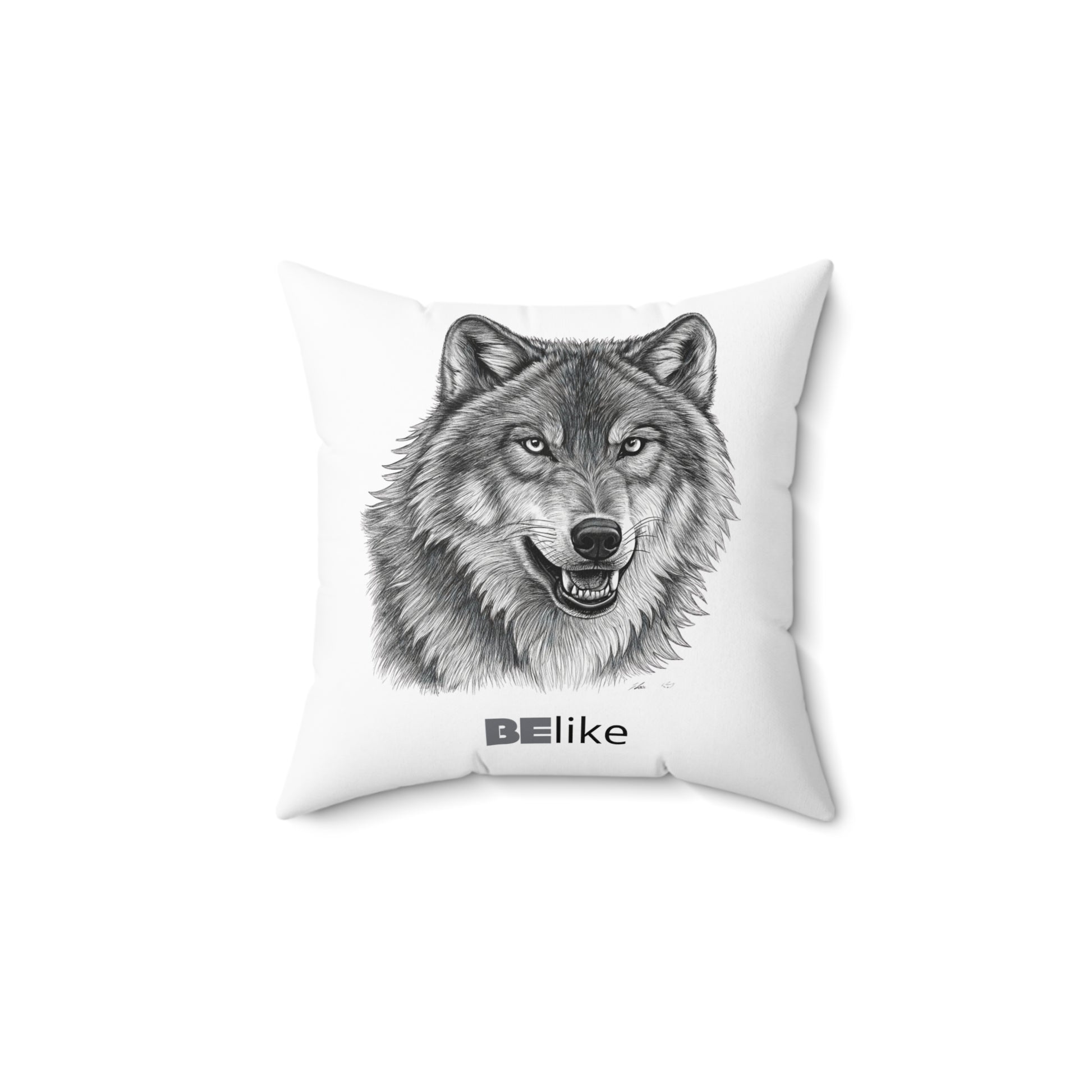 BElike the Wolf Throw Pillow | Spirit Animal Home Decor | BElike.store