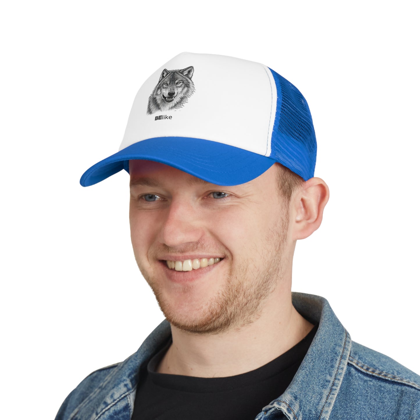 BElike the Wolf Trucker Cap | Minimalist Spirit Animal Hat | BElike.store