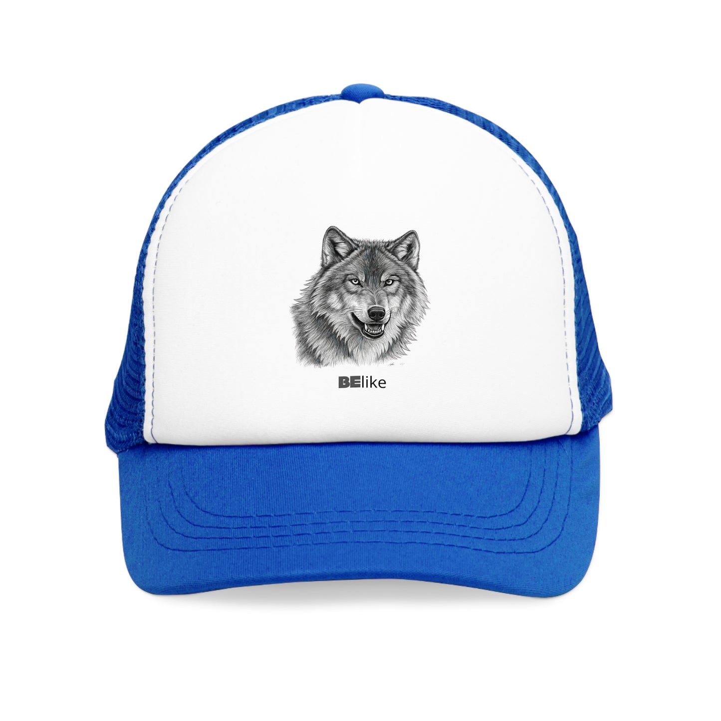 BElike the Wolf Trucker Cap | Minimalist Spirit Animal Hat | BElike.store