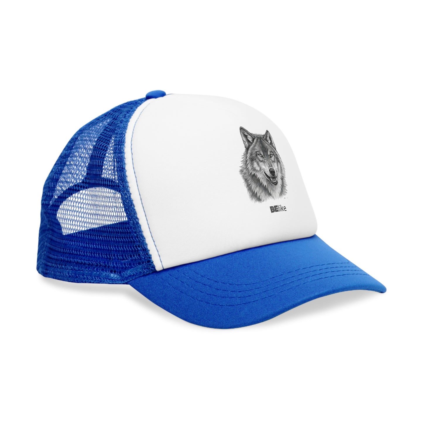 BElike the Wolf Trucker Cap | Minimalist Spirit Animal Hat | BElike.store