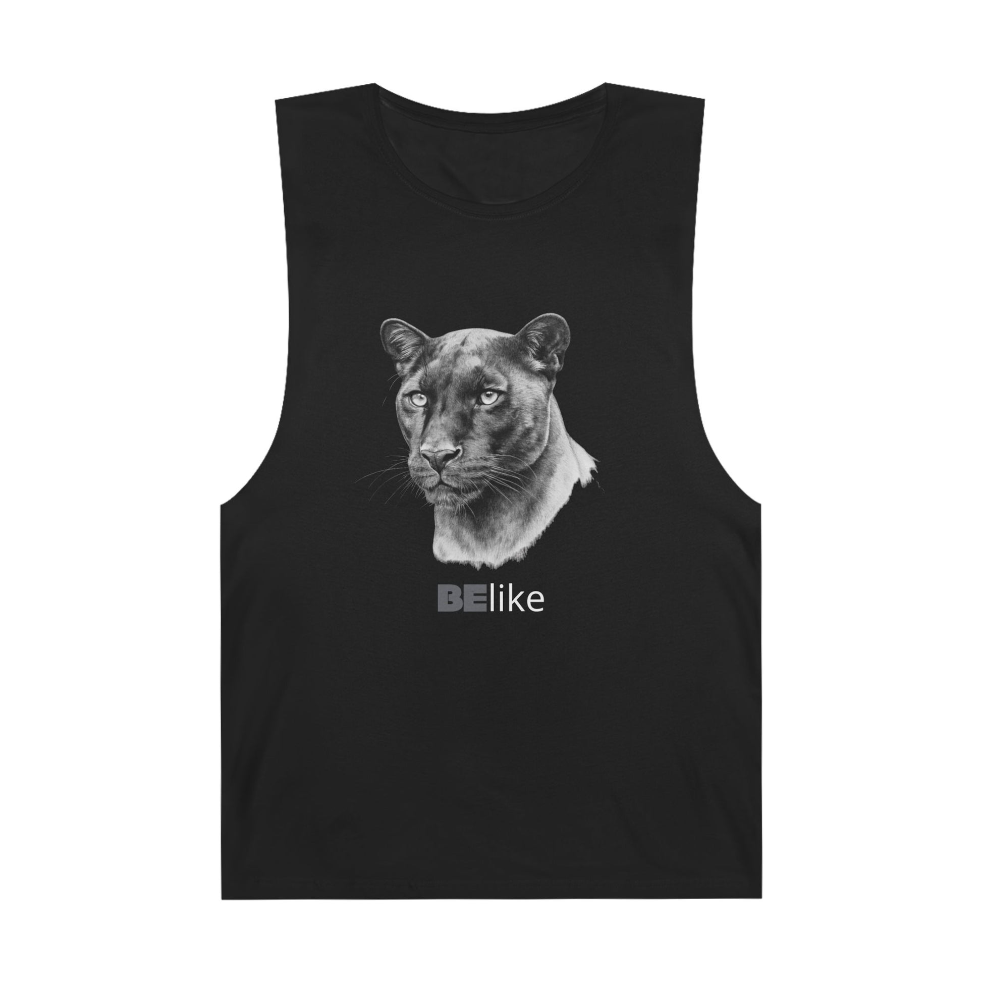 BElike the Black Panther black tank top with panther design
