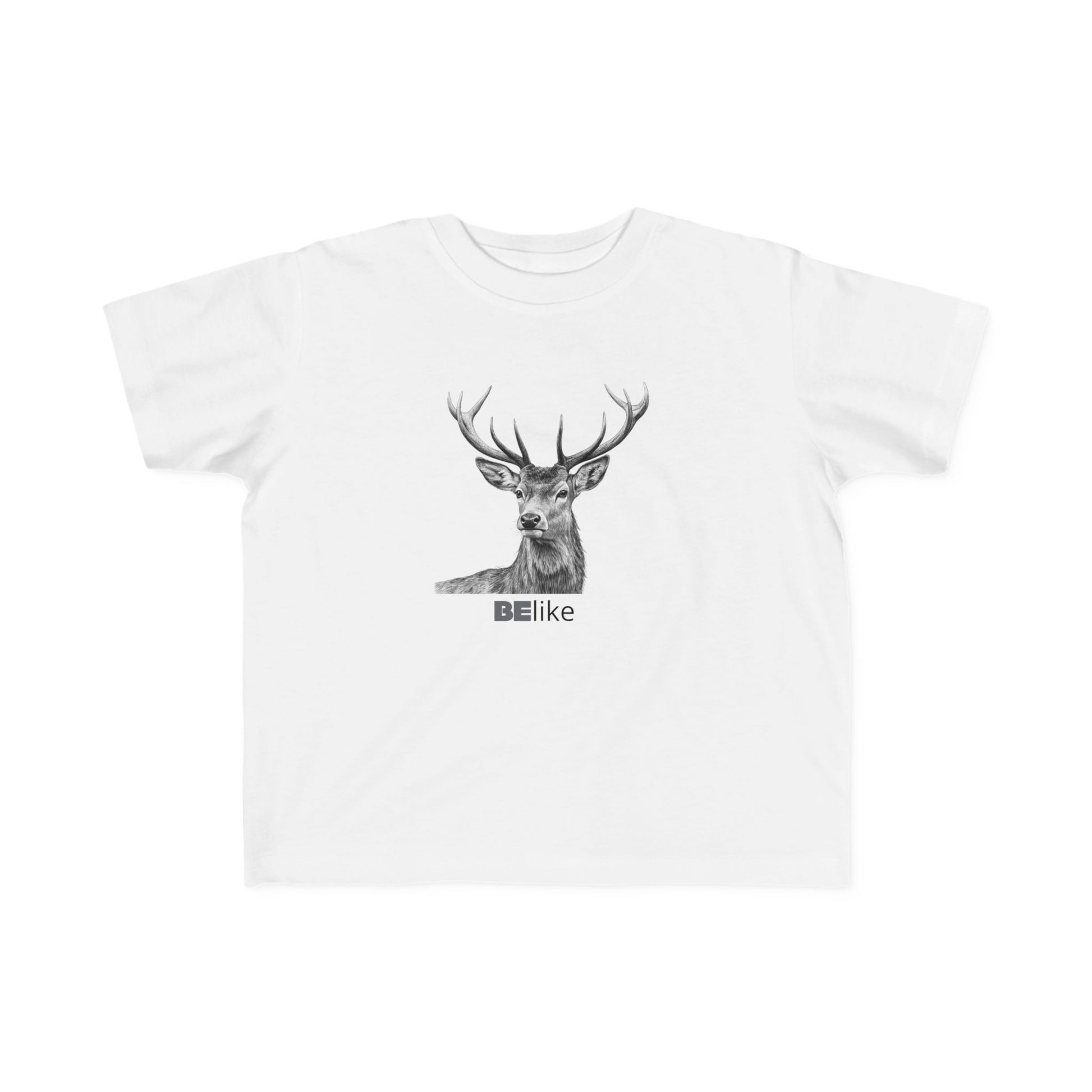 Minimalist Deer Spirit Toddler Shirt for Mindfulness and Play