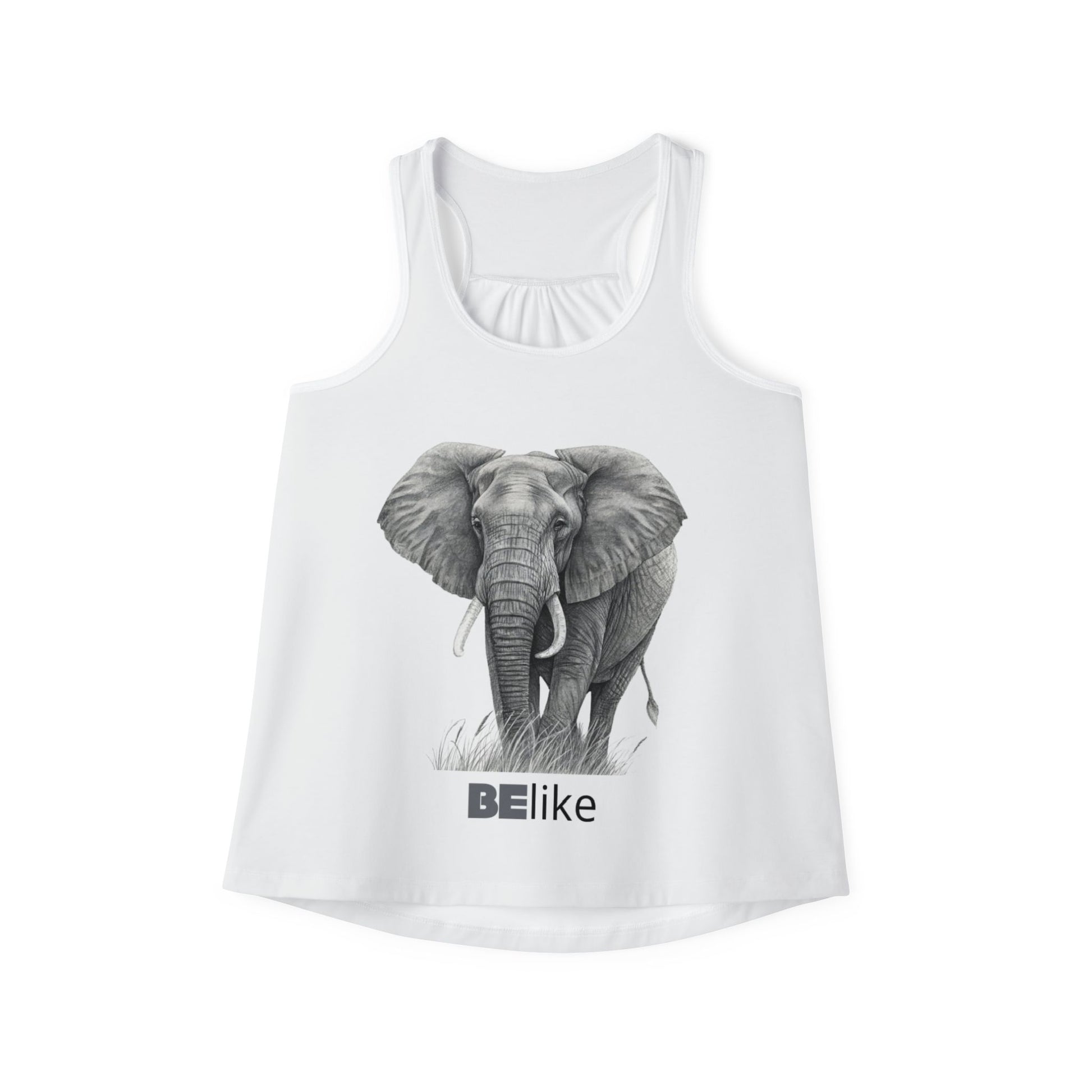 Elephant women’s tank top with motivational quote