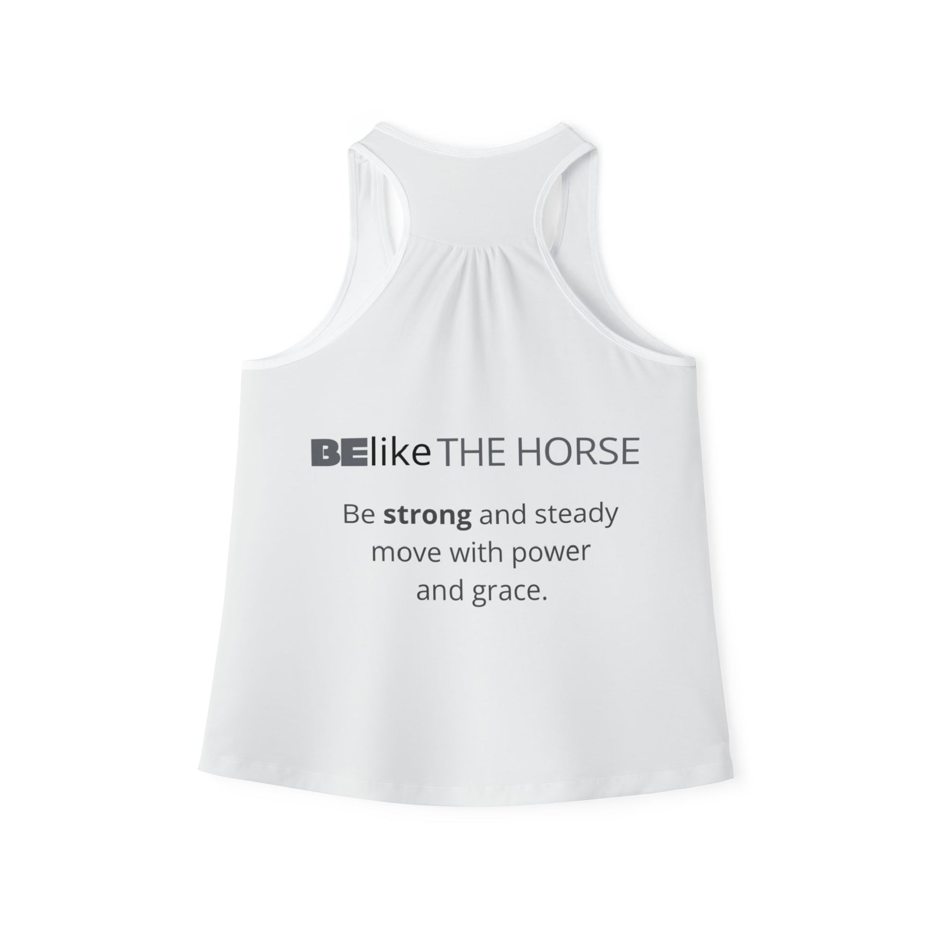 Minimalist horse illustration tank top for women