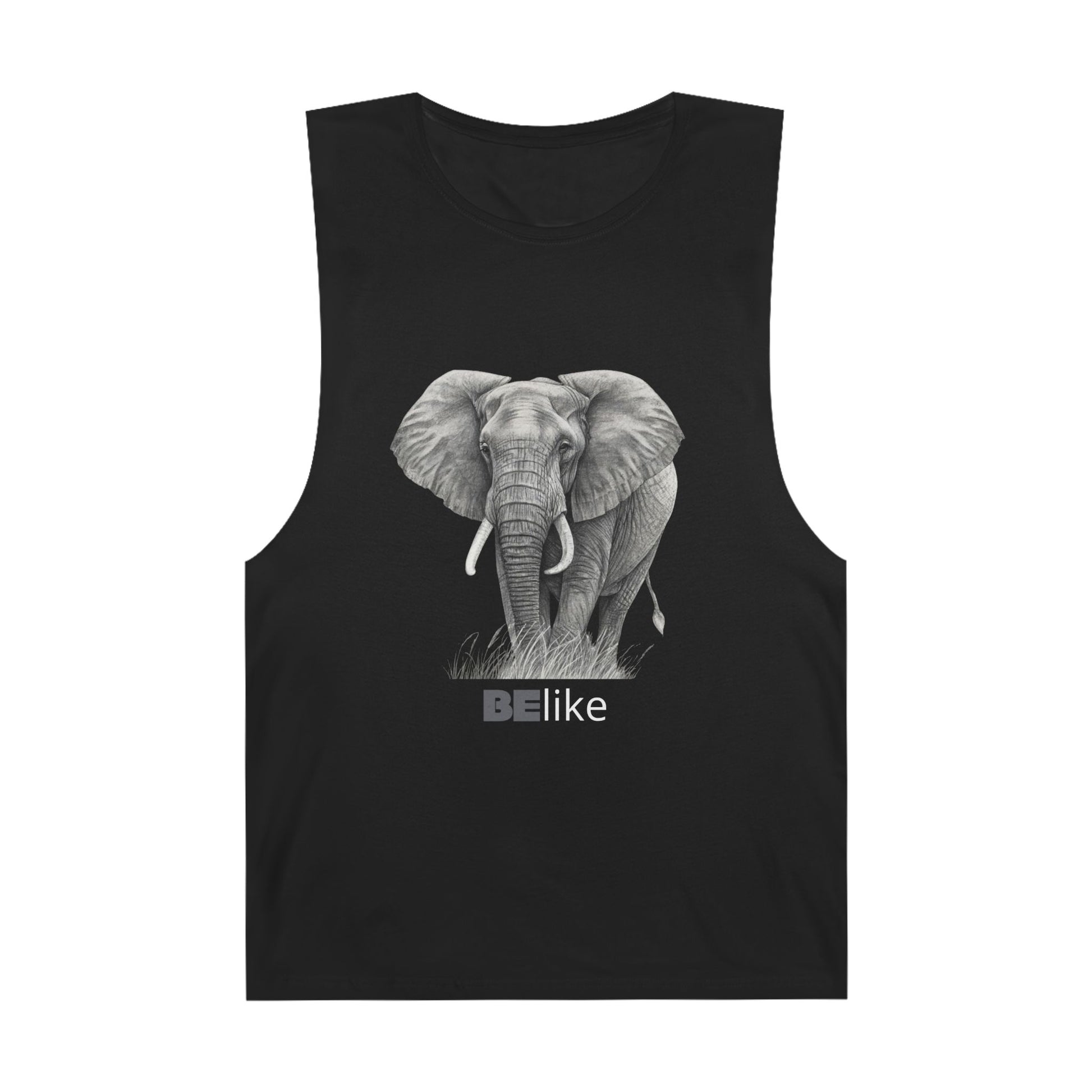 Inspirational elephant shirt with minimalist art