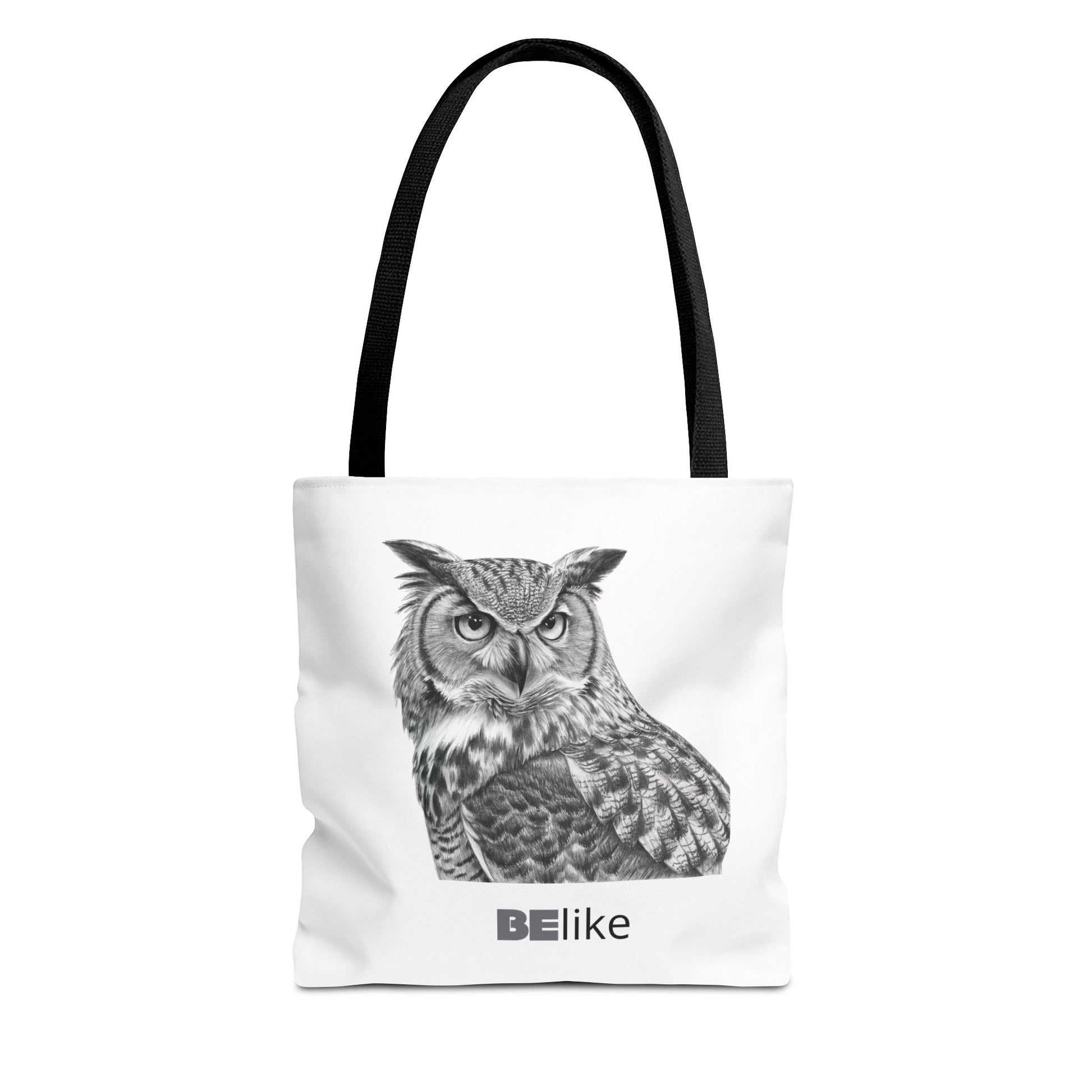 Owl spirit animal tote bag with inspirational quote