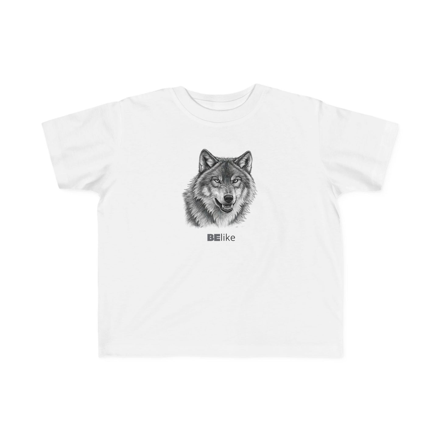 Toddler’s Minimalist Wolf White T-shirt – BElike.store
