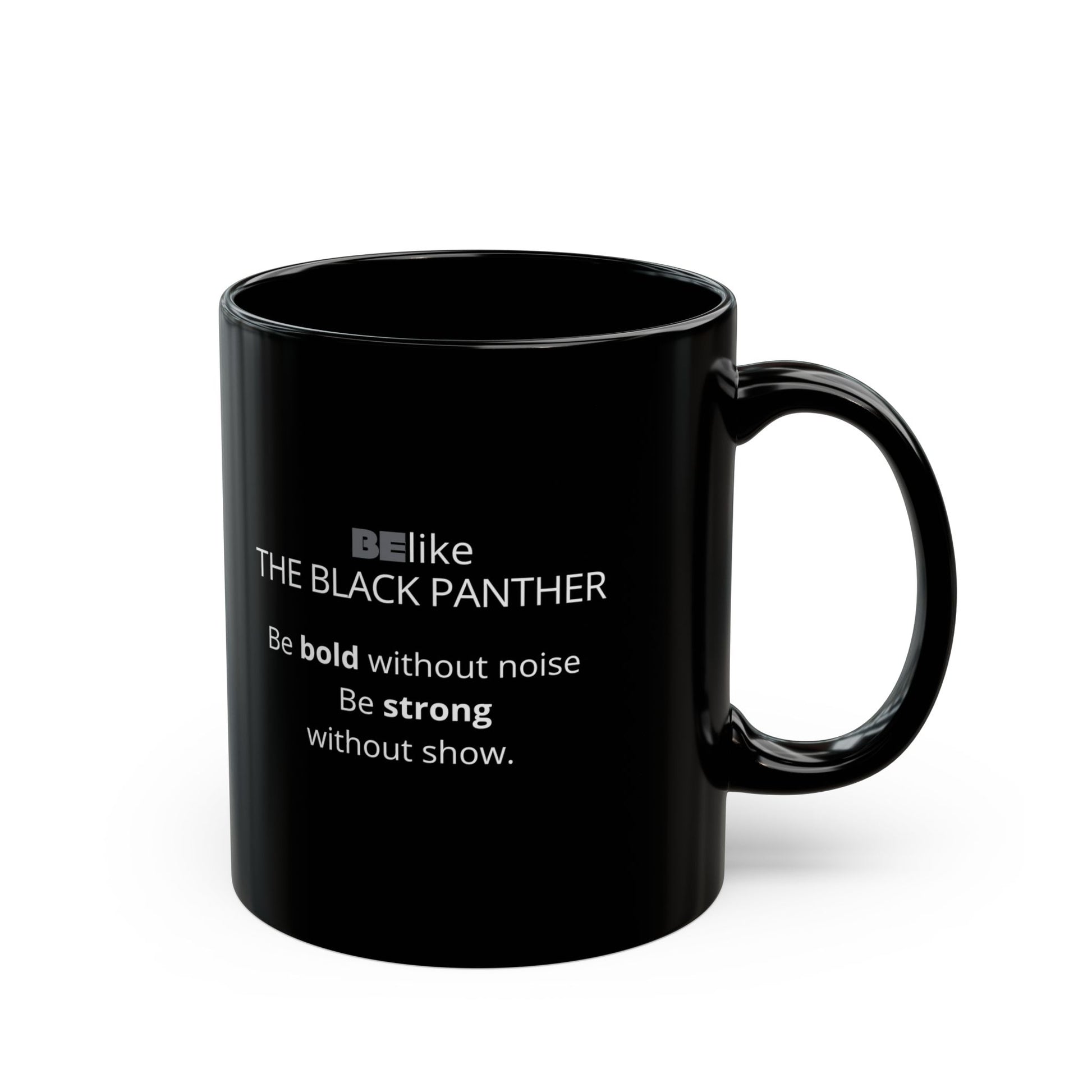 Inspirational black panther mug for animal lovers