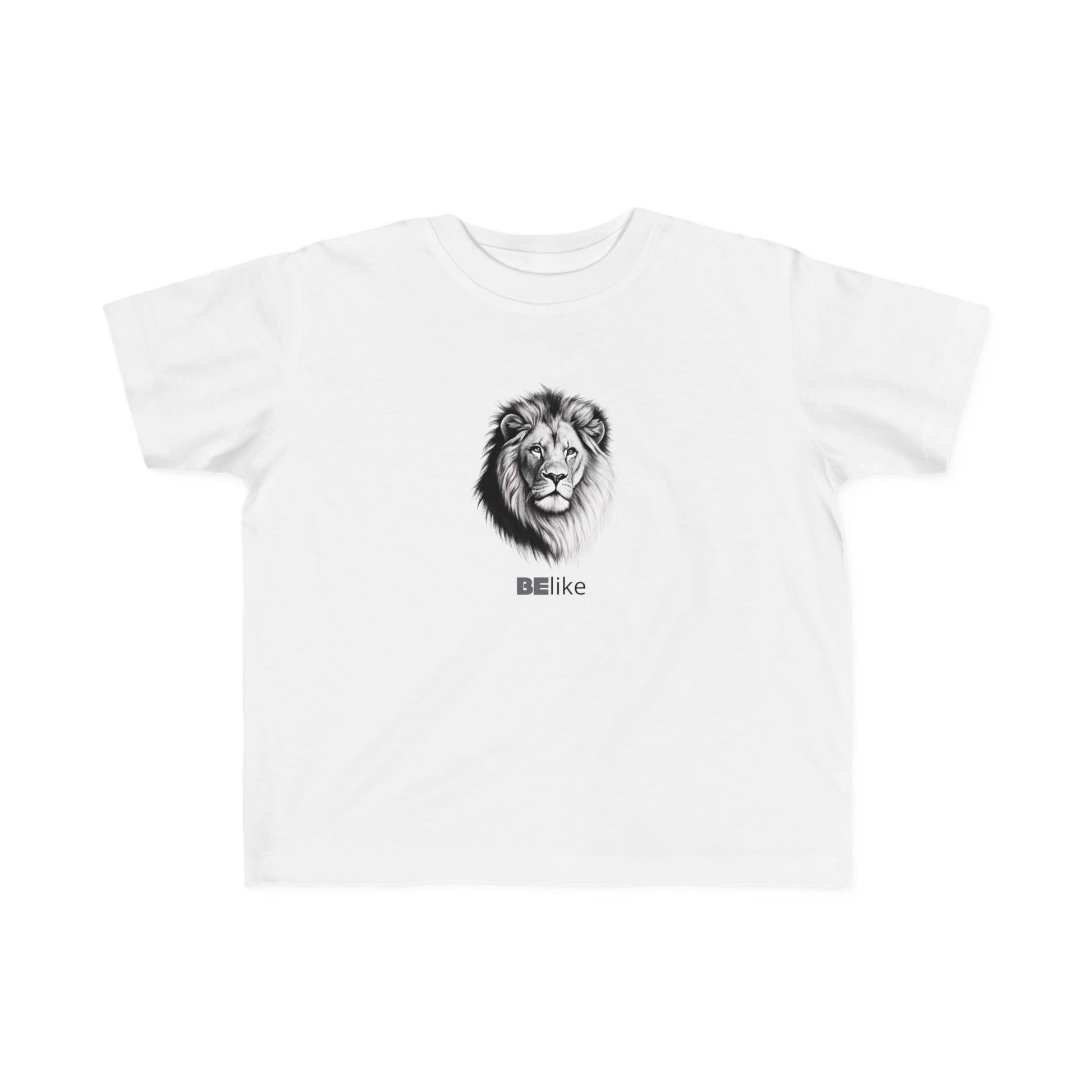 Minimalist lion illustration white toddler t-shirt