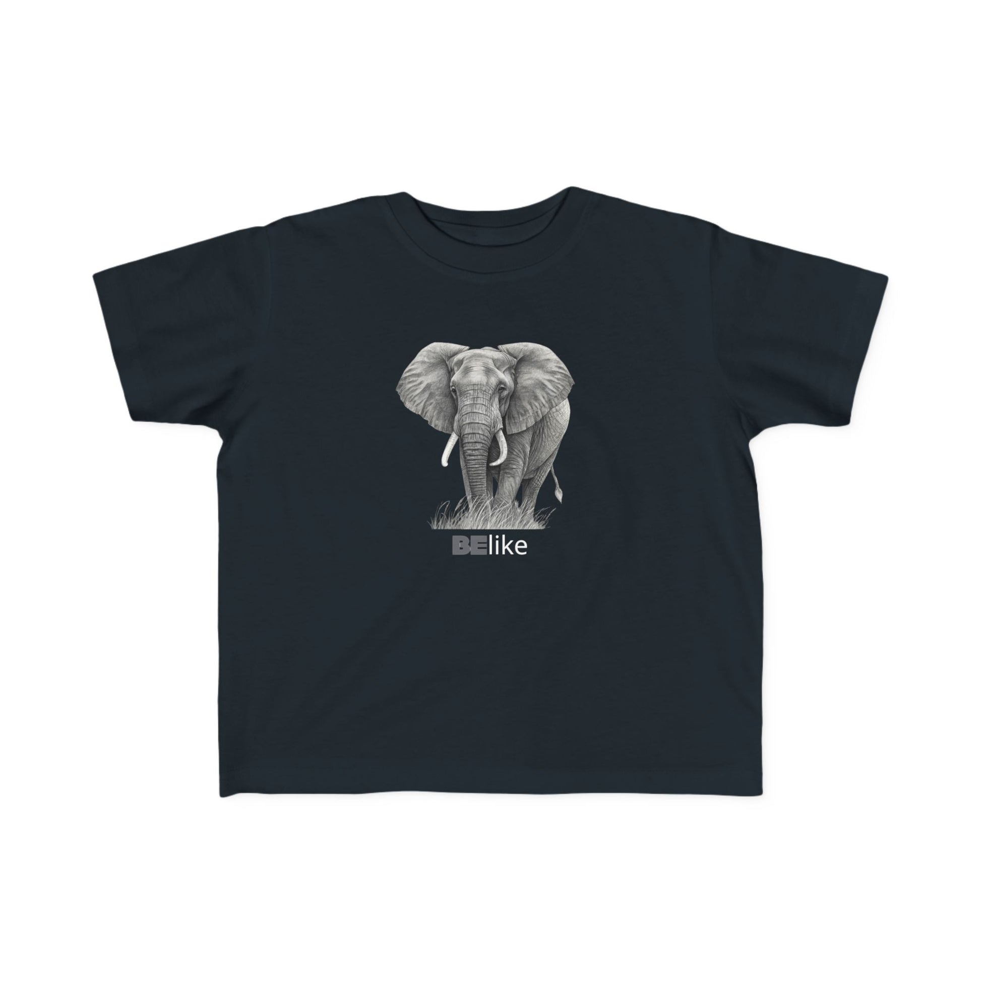 Motivational toddler elephant black t-shirt gift