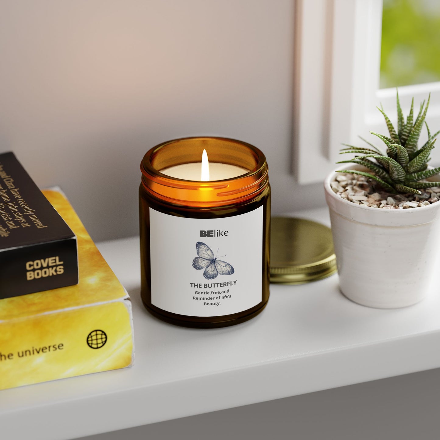 BElike The Butterfly Scented Candle - Coconut Apricot Wax (4oz, 9oz)
