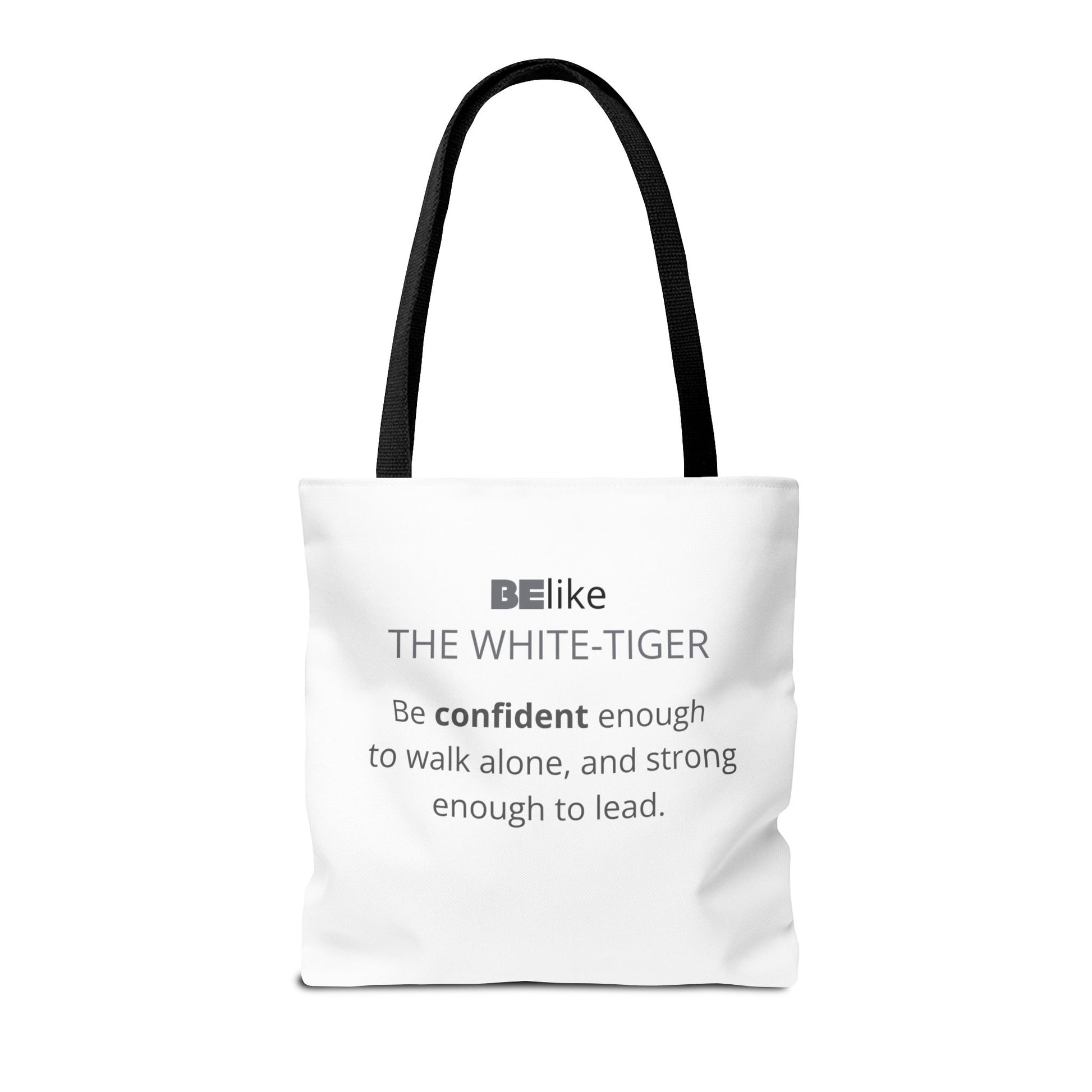 BElike the White Tiger Tote Bag | Independent & Strong | BElike.store