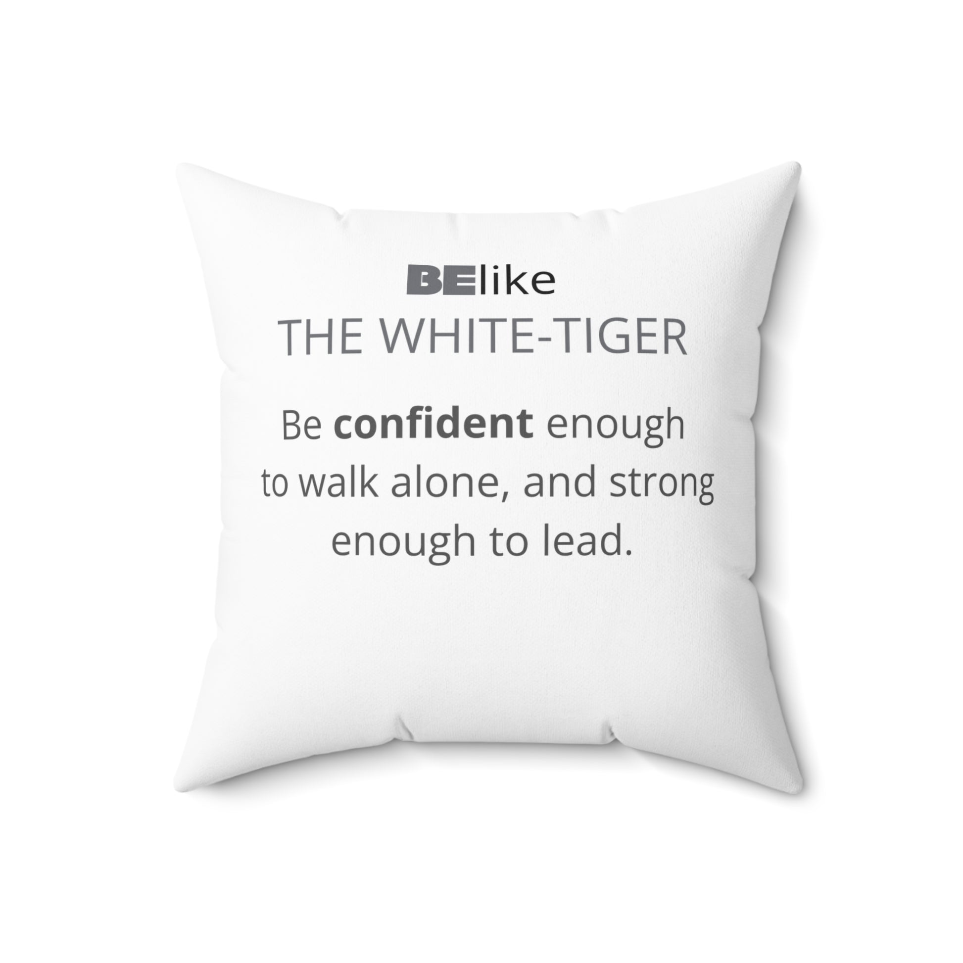 BElike the White Tiger Throw Pillow | Spirit Animal Decor | BElike.store