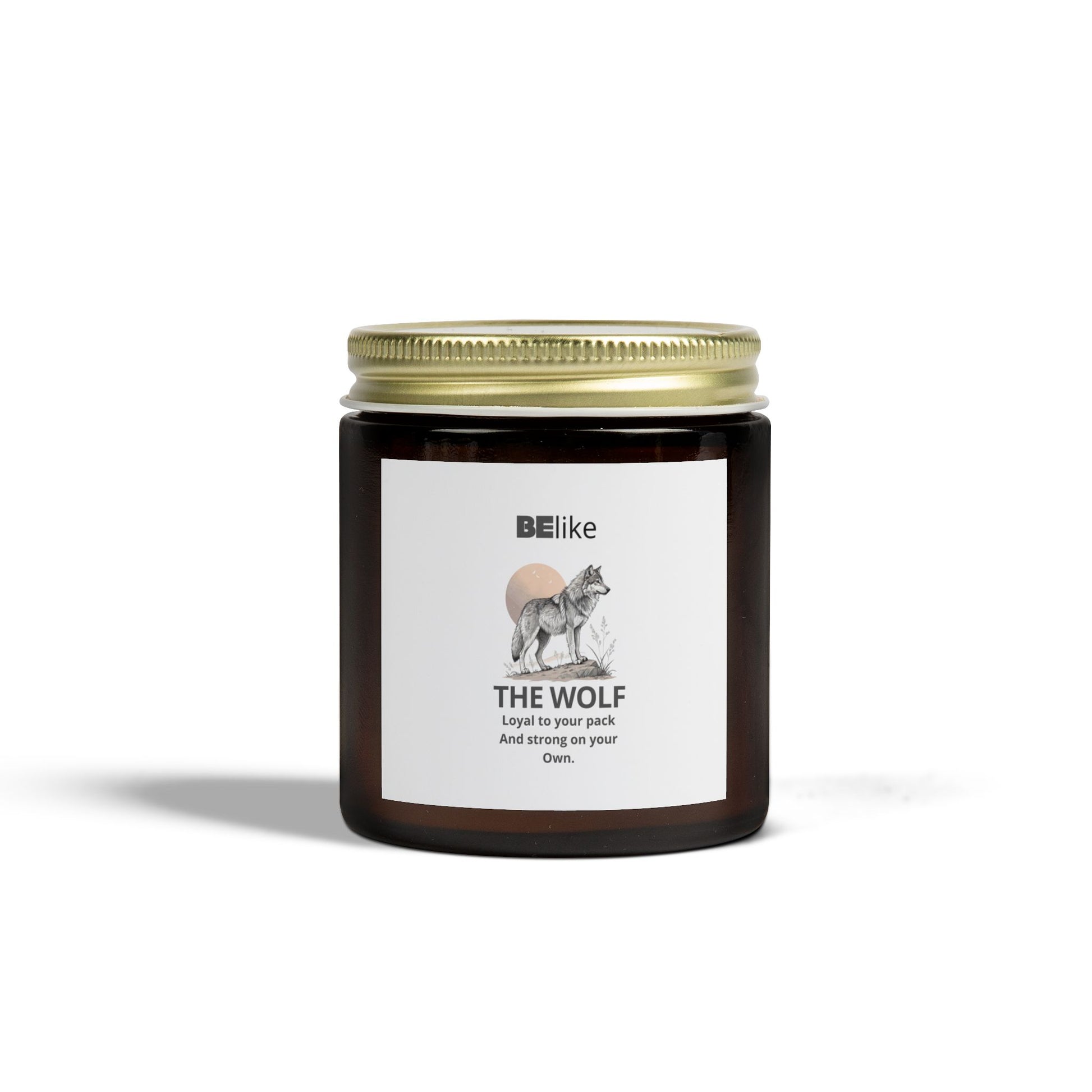 BElike The Wolf Scented Candle - Coconut Apricot Wax (4oz, 9oz)