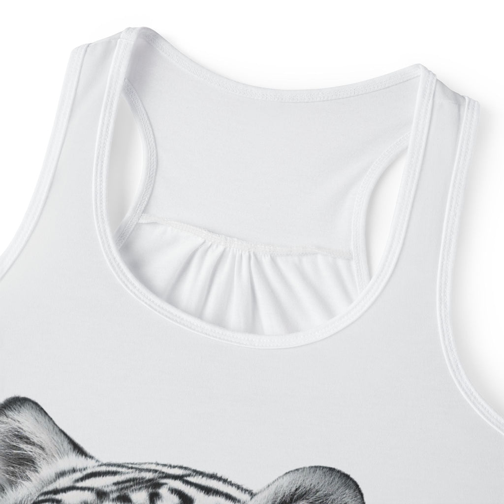 BElike the White Tiger Women’s Tank Top | Strength in Silence | BElike.store