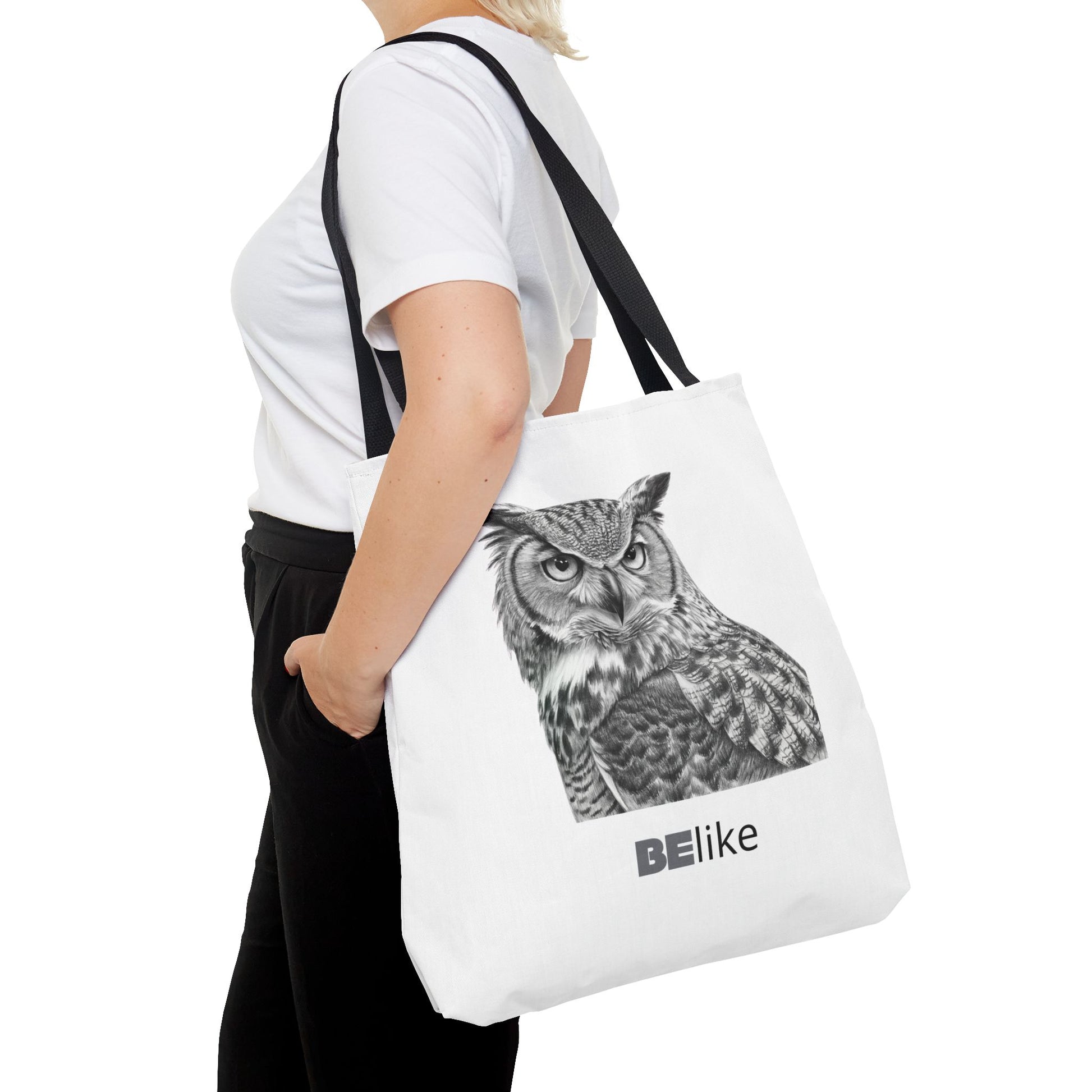BElike the Owl Tote Bag | Patience & Purpose On the Go | BElike.store