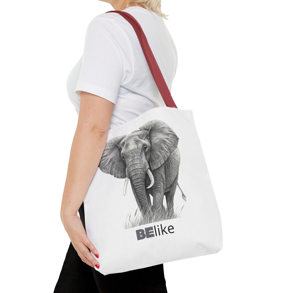 BElike the Elephant Tote Bag | Wisdom in Motion | BElike.store