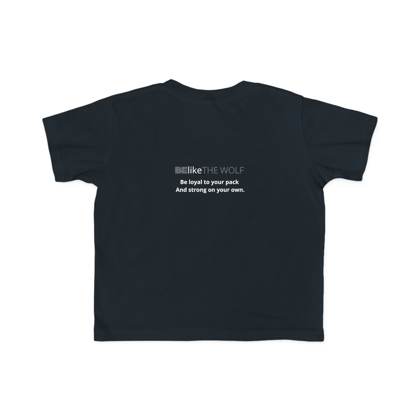 Toddler’s BElike the Wolf Black T-shirt | Inspirational Animal Spirit Tee | BElike.store