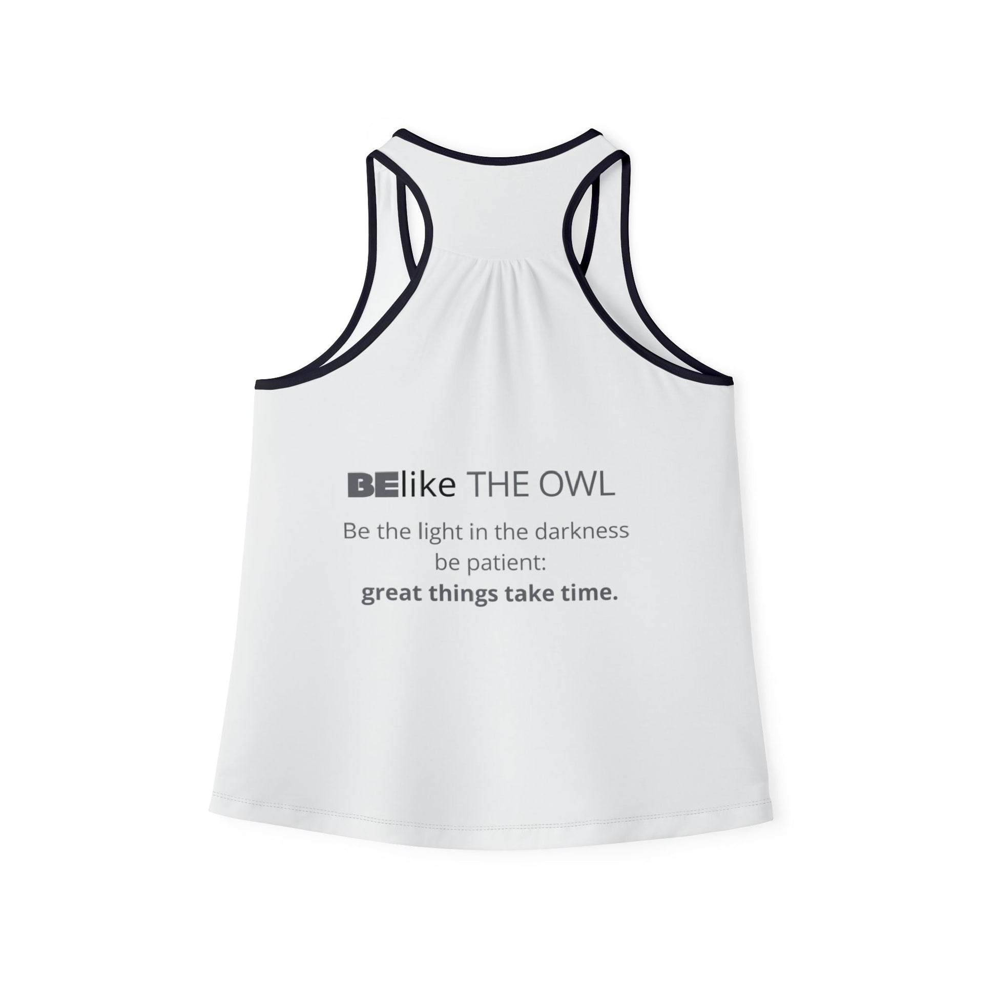 BElike the Owl Women's Tank Top | Light & Patience | BElike.store