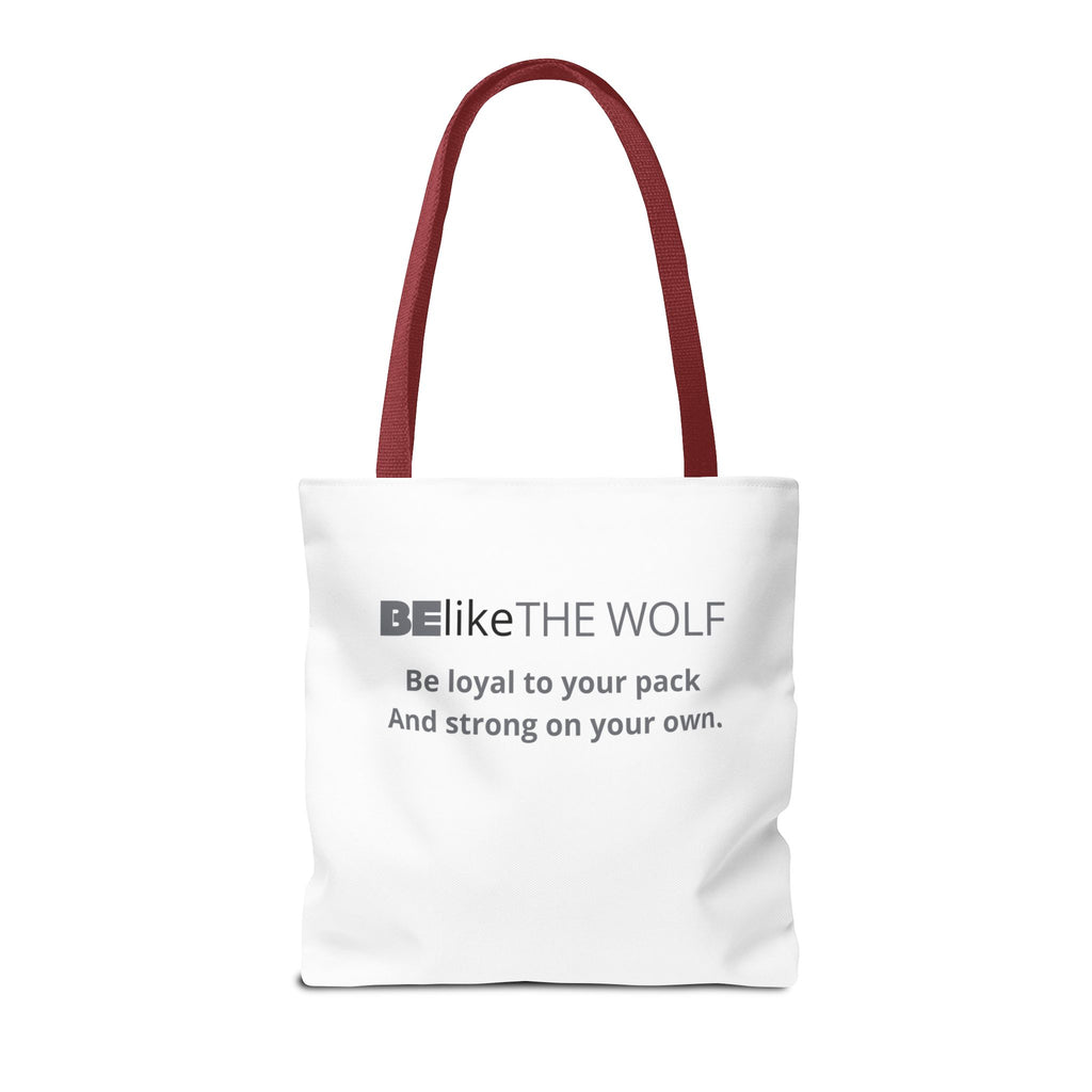 BElike the Wolf Tote Bag | Inspirational Spirit Animal Tote | BElike.store
