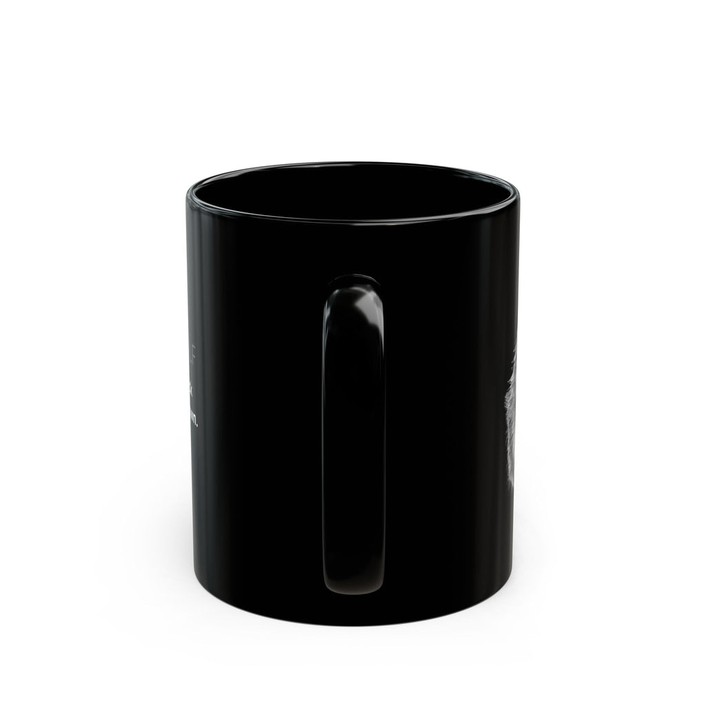 BElike the Wolf Black Ceramic Mug | Inspirational Animal Spirit Mug | BElike.store