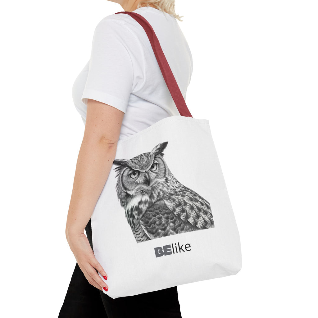 BElike the Owl Tote Bag | Patience & Purpose On the Go | BElike.store