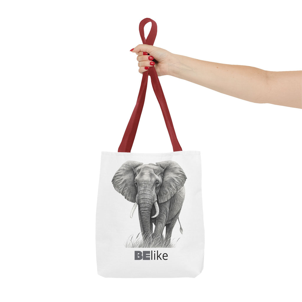 BElike the Elephant Tote Bag | Wisdom in Motion | BElike.store