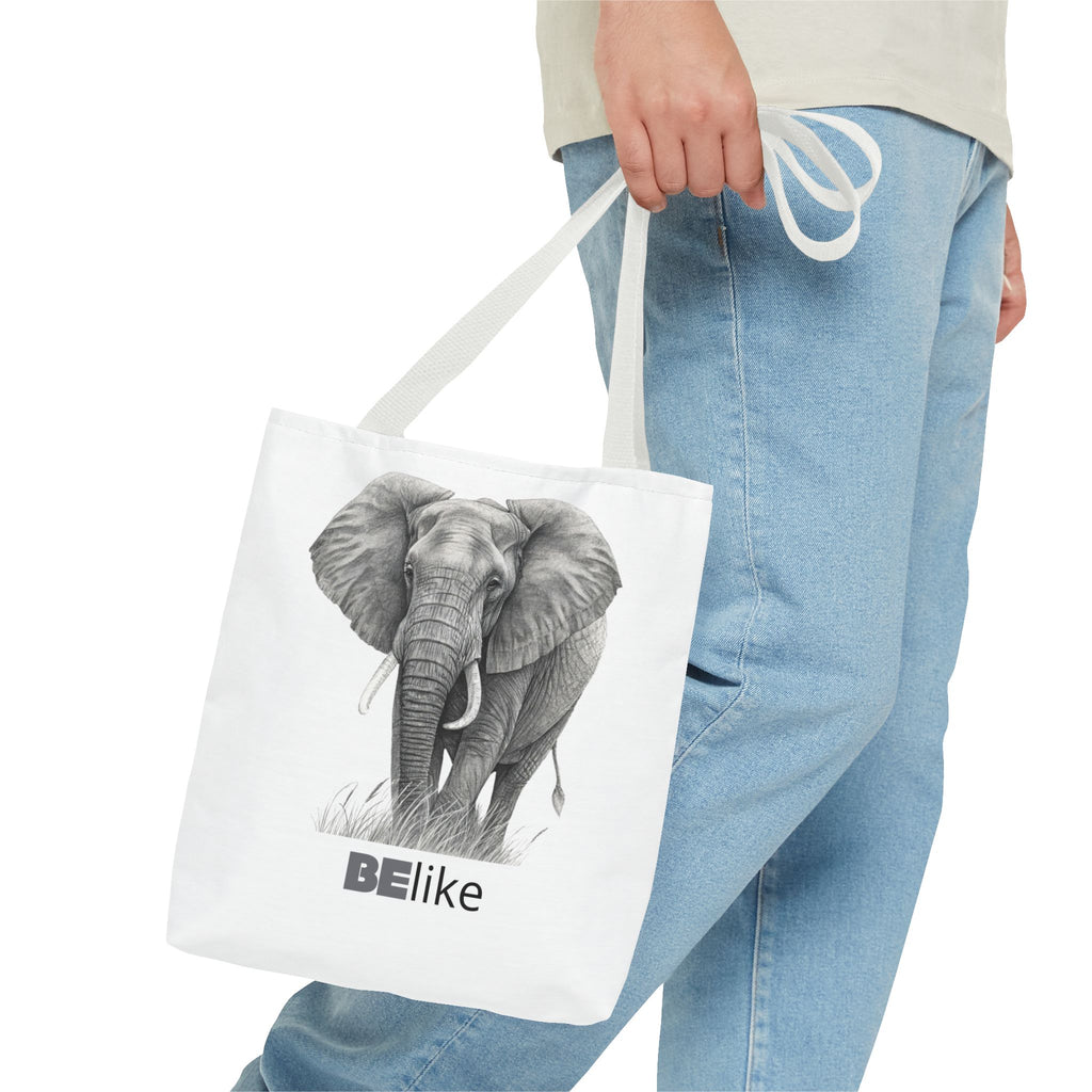 BElike the Elephant Tote Bag | Wisdom in Motion | BElike.store