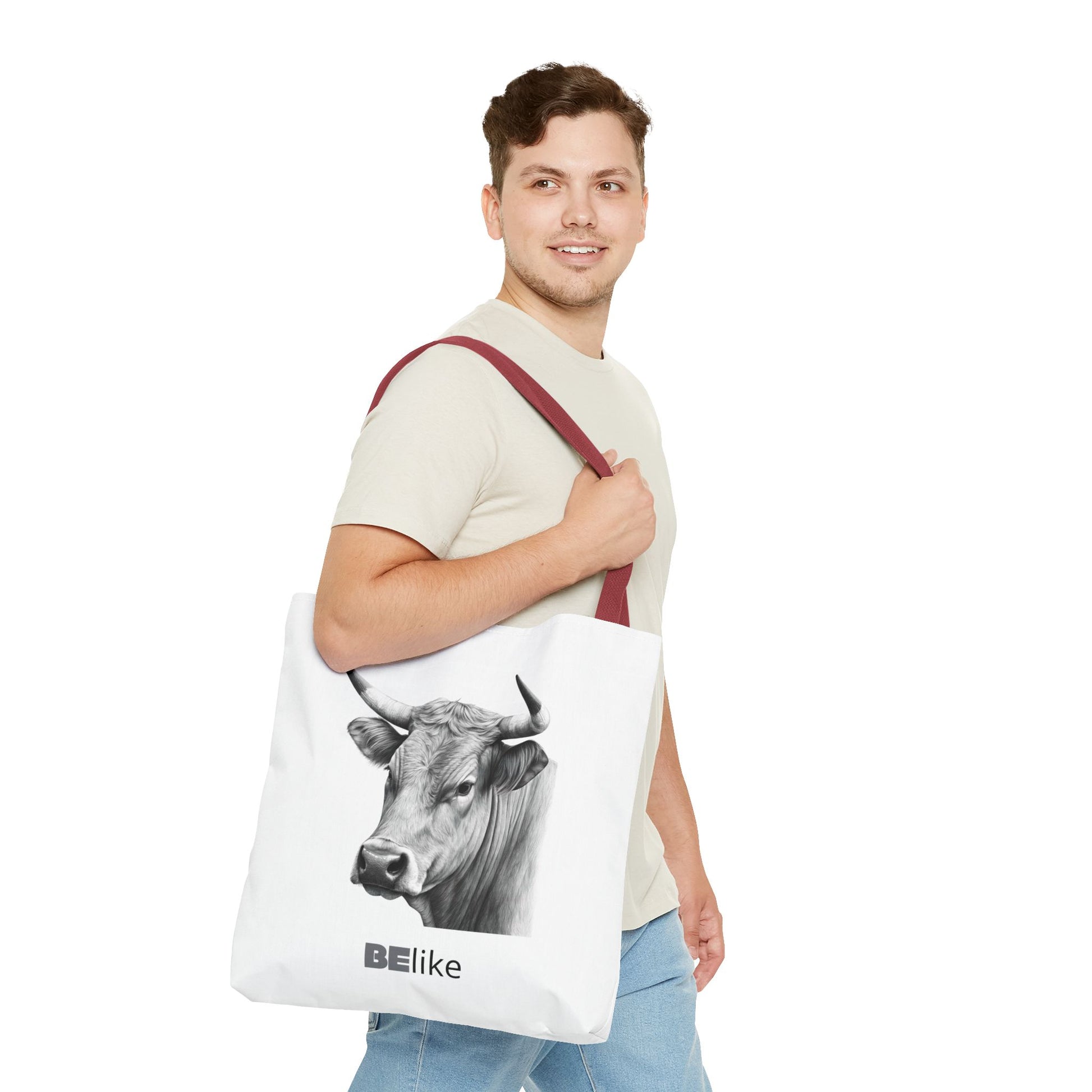 BElike the Bull Tote Bag | Strong & Stylish Animal Spirit Bag | BElike.store