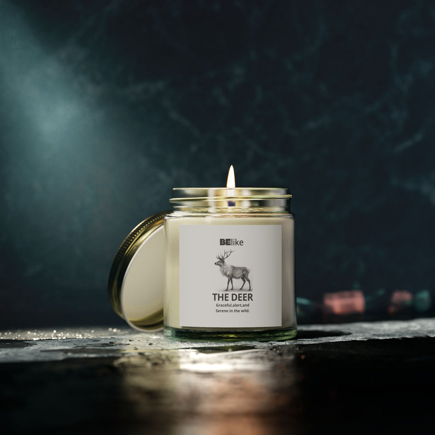 BElike The Deer Scented Candle - Coconut Apricot Wax (4oz, 9oz)