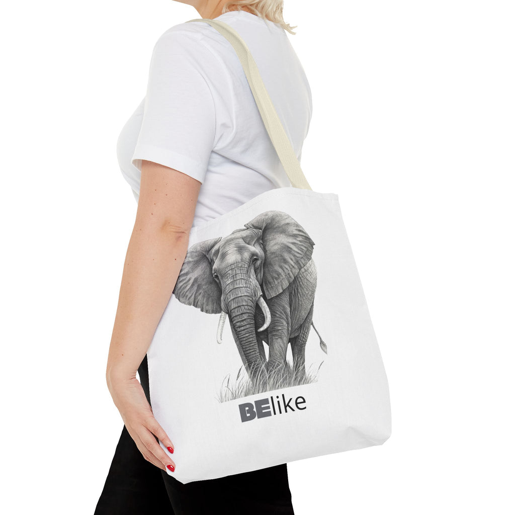 BElike the Elephant Tote Bag | Wisdom in Motion | BElike.store