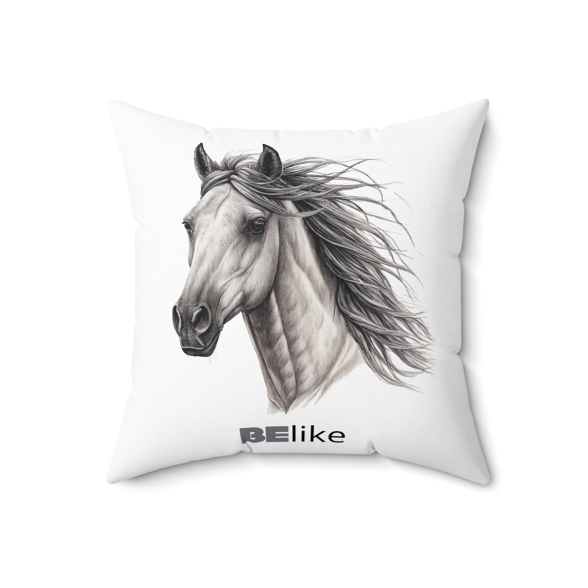 BElike the Horse Throw Pillow | Spirit Animal Home Decor | BElike.store