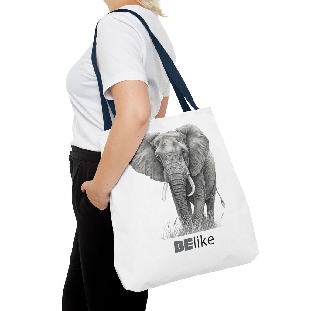 BElike the Elephant Tote Bag | Wisdom in Motion | BElike.store