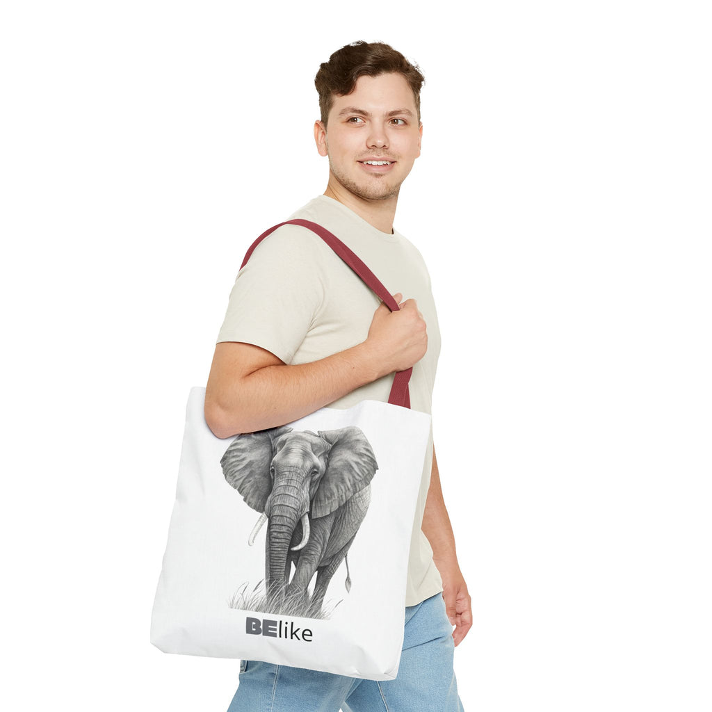 BElike the Elephant Tote Bag | Wisdom in Motion | BElike.store