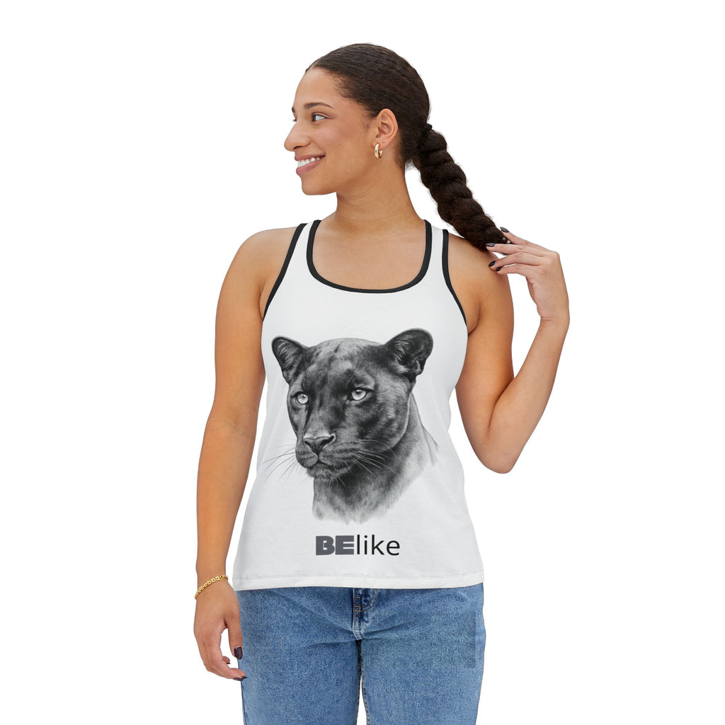 BElike the Black Panther Women's Tank Top | Elegant Power | BElike.store
