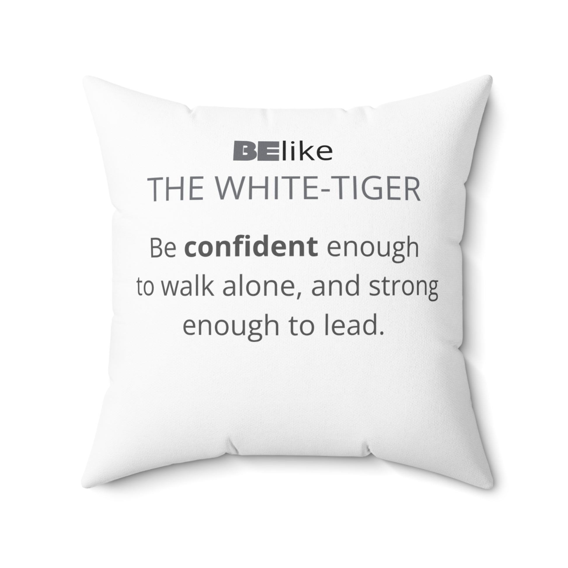 BElike the White Tiger Throw Pillow | Spirit Animal Decor | BElike.store
