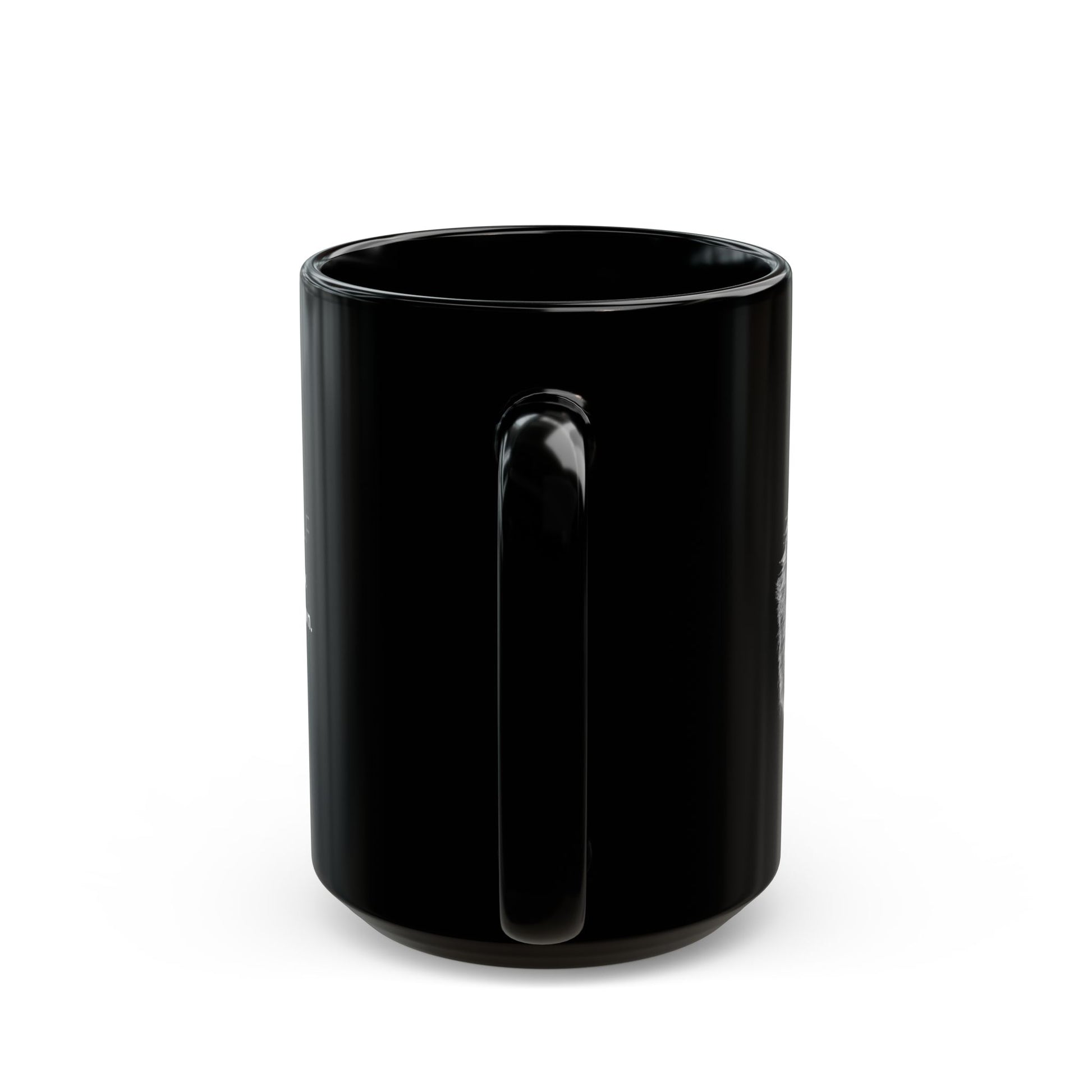 BElike the Wolf Black Ceramic Mug | Inspirational Animal Spirit Mug | BElike.store