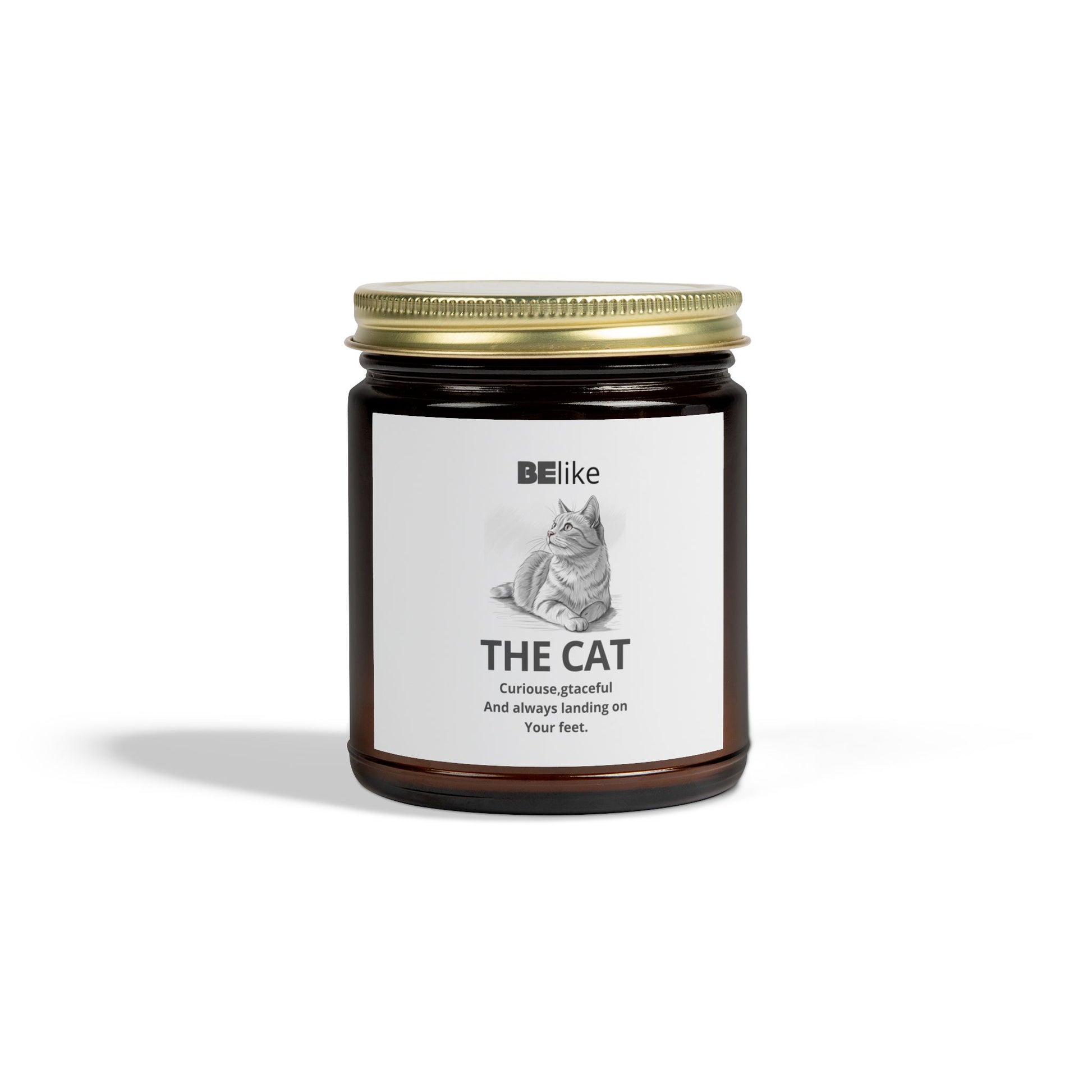 BElike The Cat Scented Candle - Coconut Apricot Wax (4oz, 9oz)