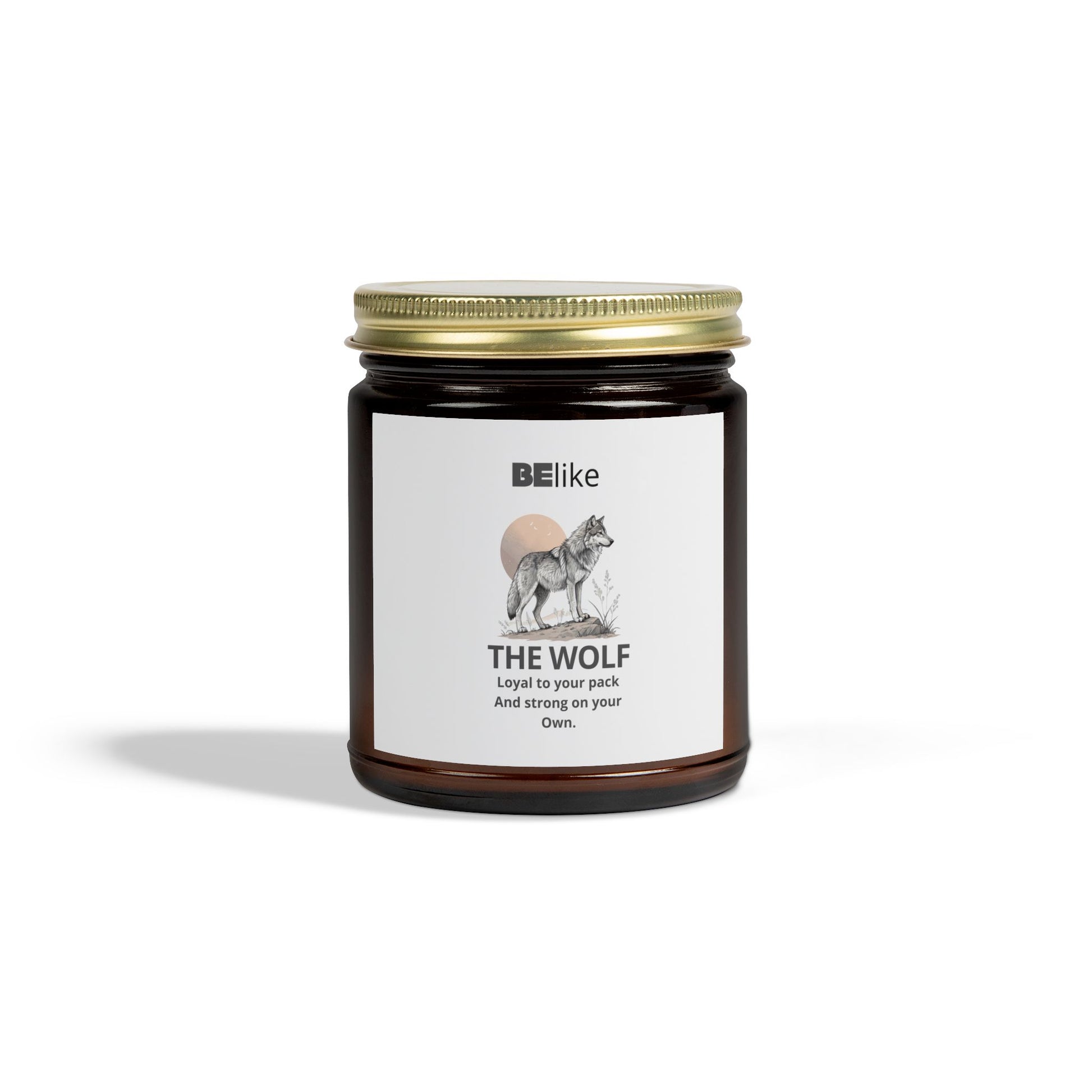 BElike The Wolf Scented Candle - Coconut Apricot Wax (4oz, 9oz)