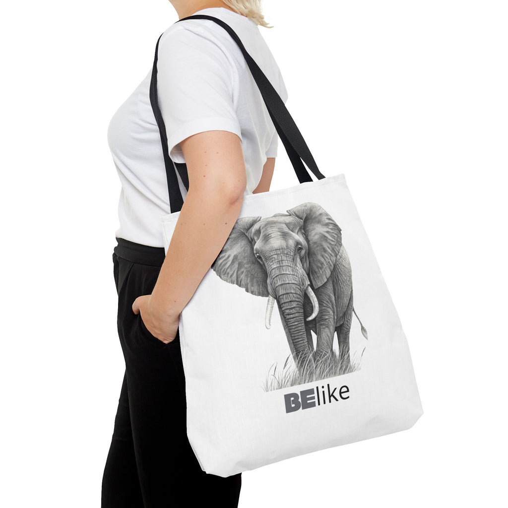 BElike the Elephant Tote Bag | Wisdom in Motion | BElike.store