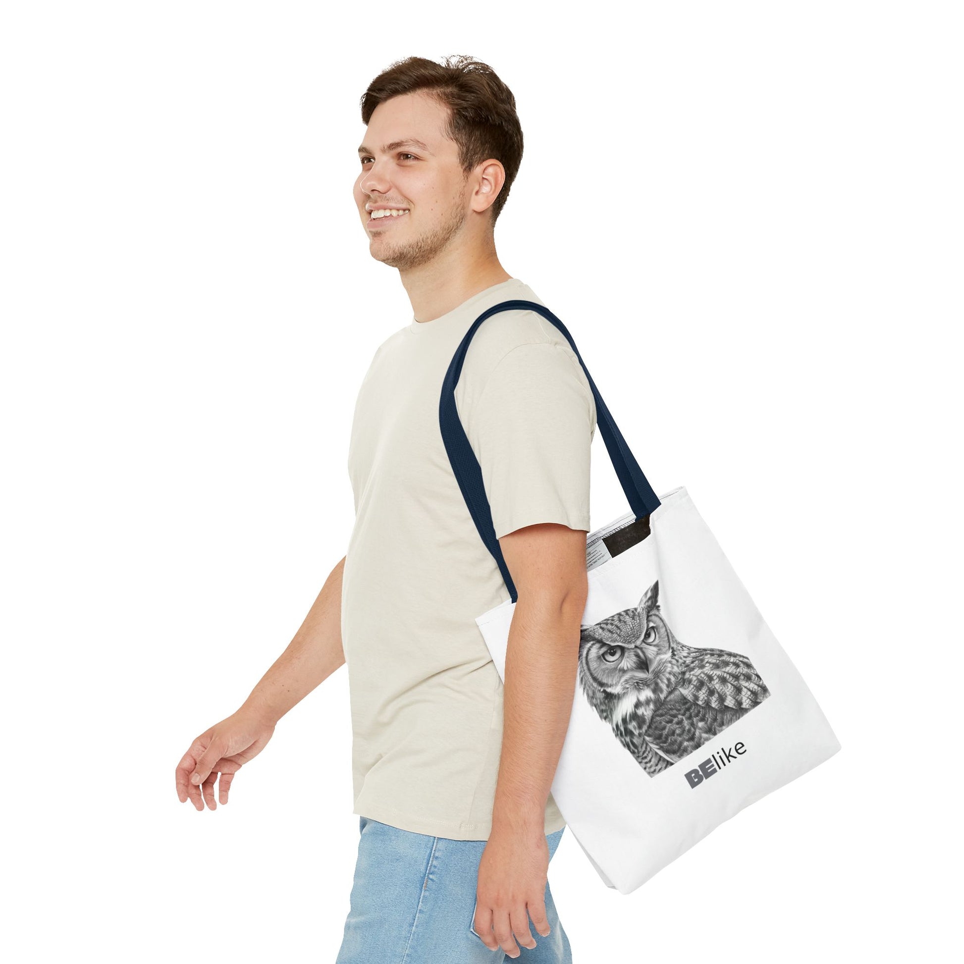 BElike the Owl Tote Bag | Patience & Purpose On the Go | BElike.store
