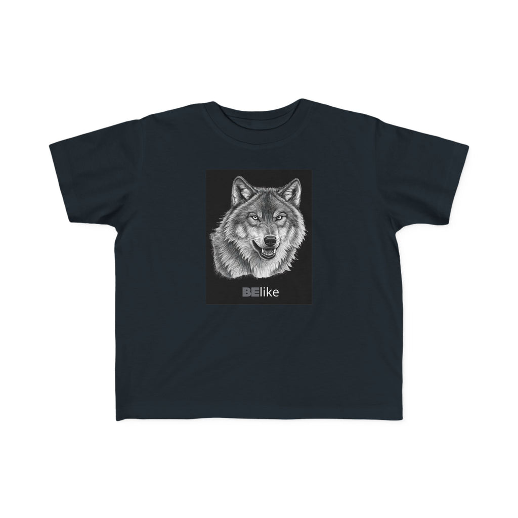 Toddler’s BElike the Wolf Black T-shirt | Inspirational Animal Spirit Tee | BElike.store