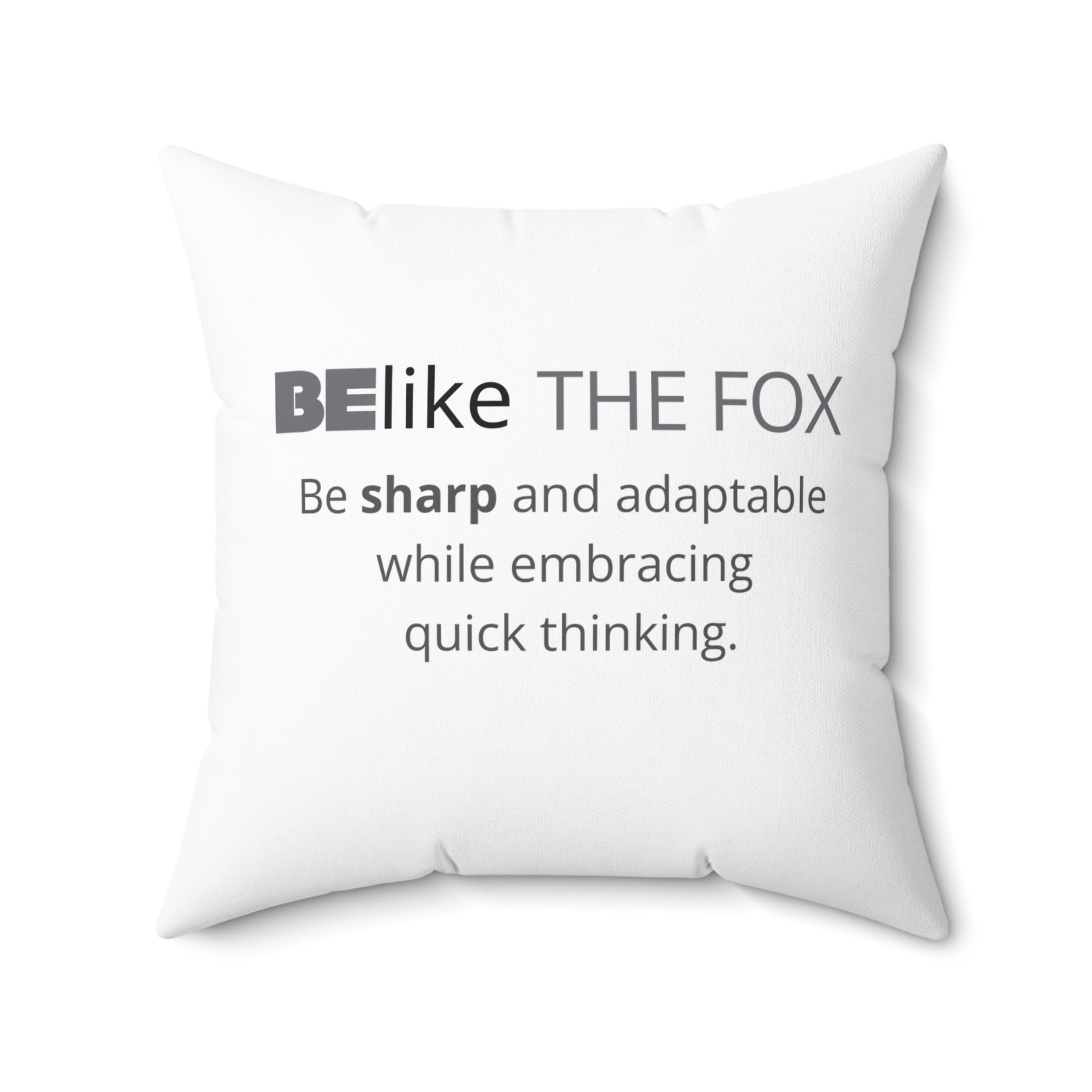 BElike the Fox Throw Pillow | Spirit Animal Home Decor | BElike.store