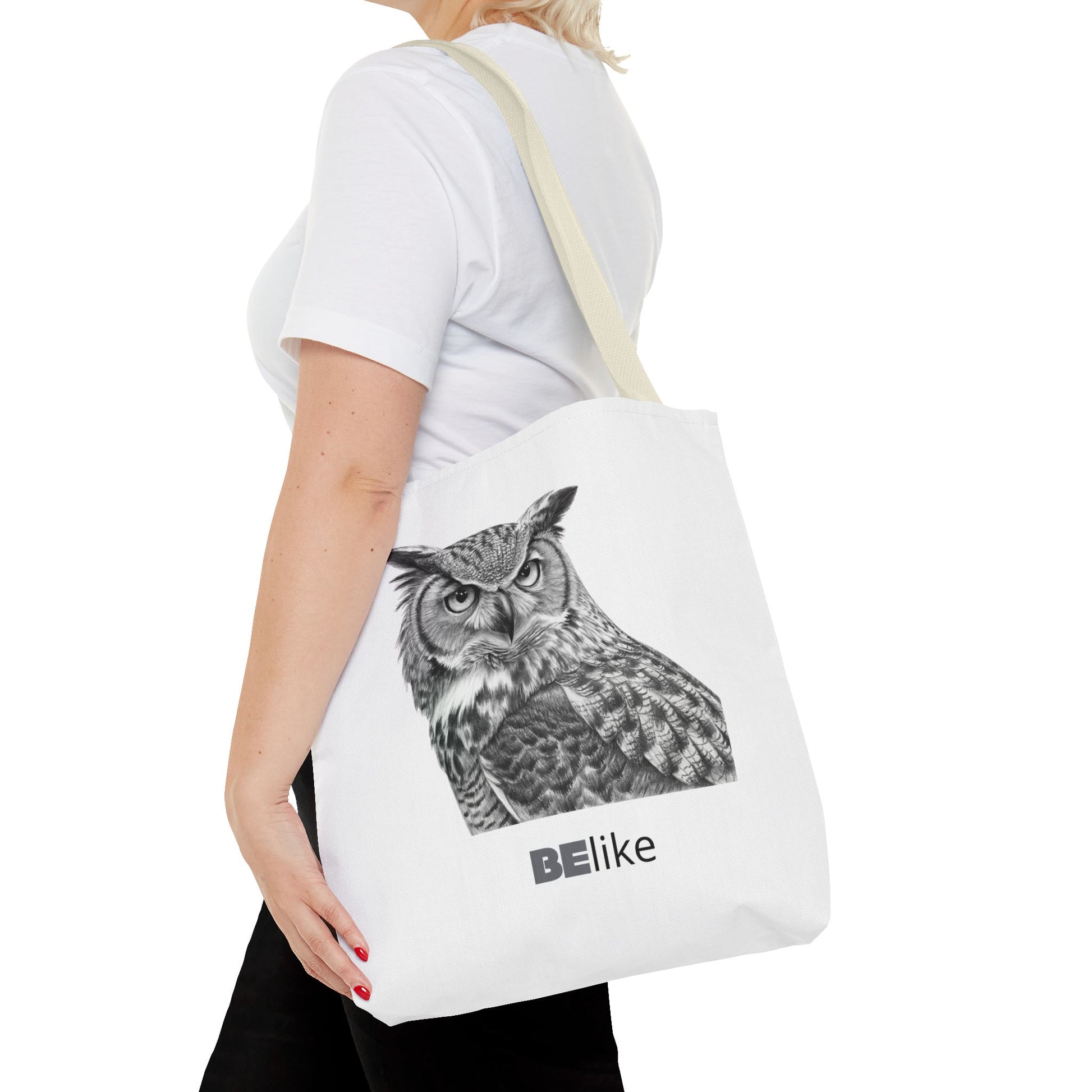 BElike the Owl Tote Bag | Patience & Purpose On the Go | BElike.store