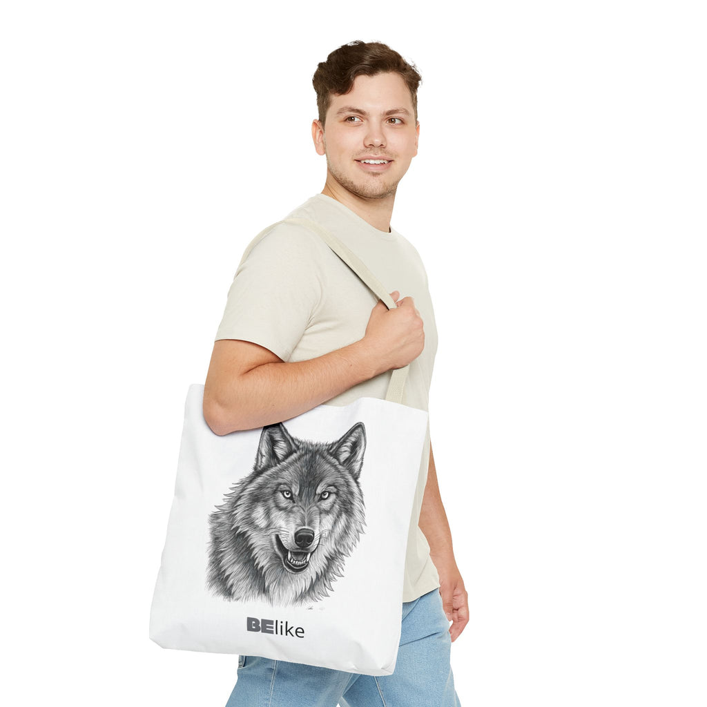 BElike the Wolf Tote Bag | Inspirational Spirit Animal Tote | BElike.store