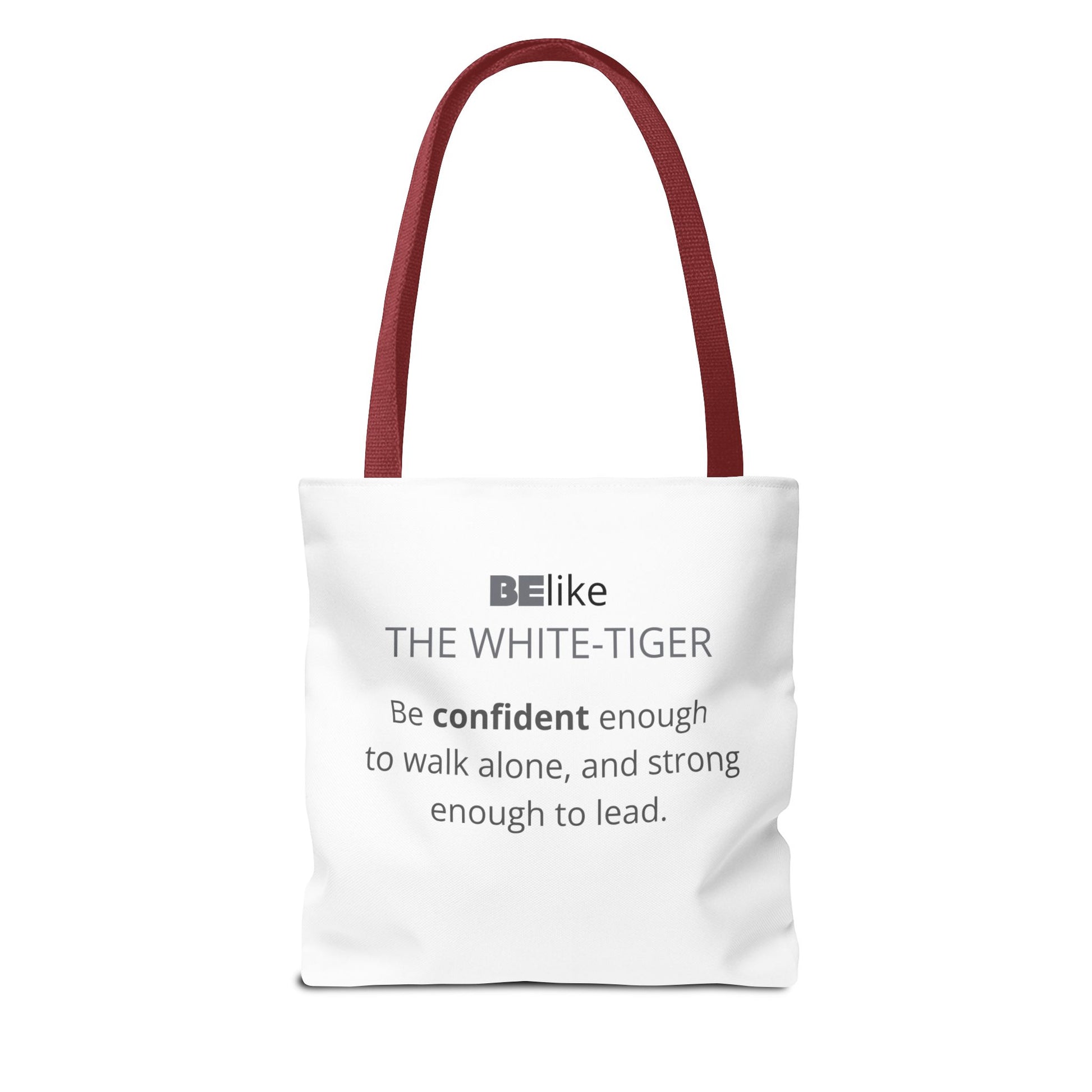 BElike the White Tiger Tote Bag | Independent & Strong | BElike.store