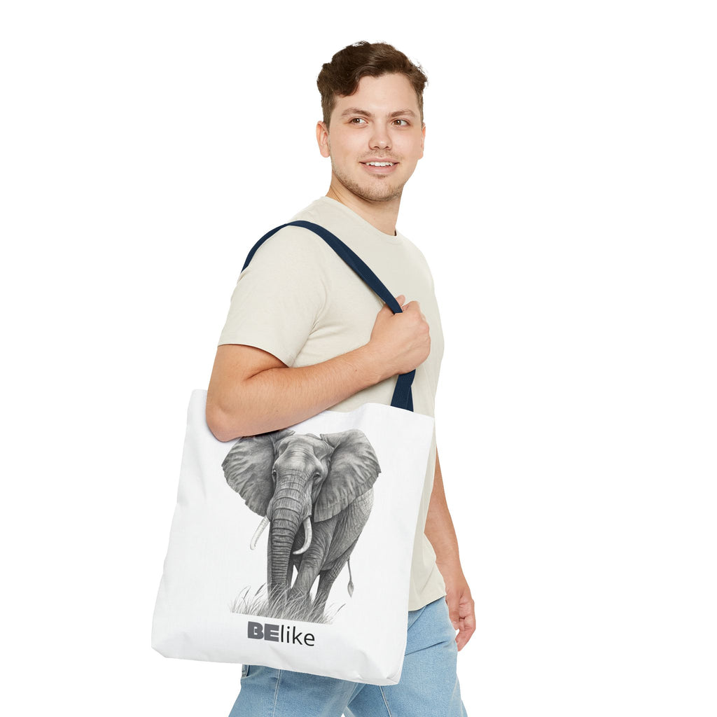 BElike the Elephant Tote Bag | Wisdom in Motion | BElike.store