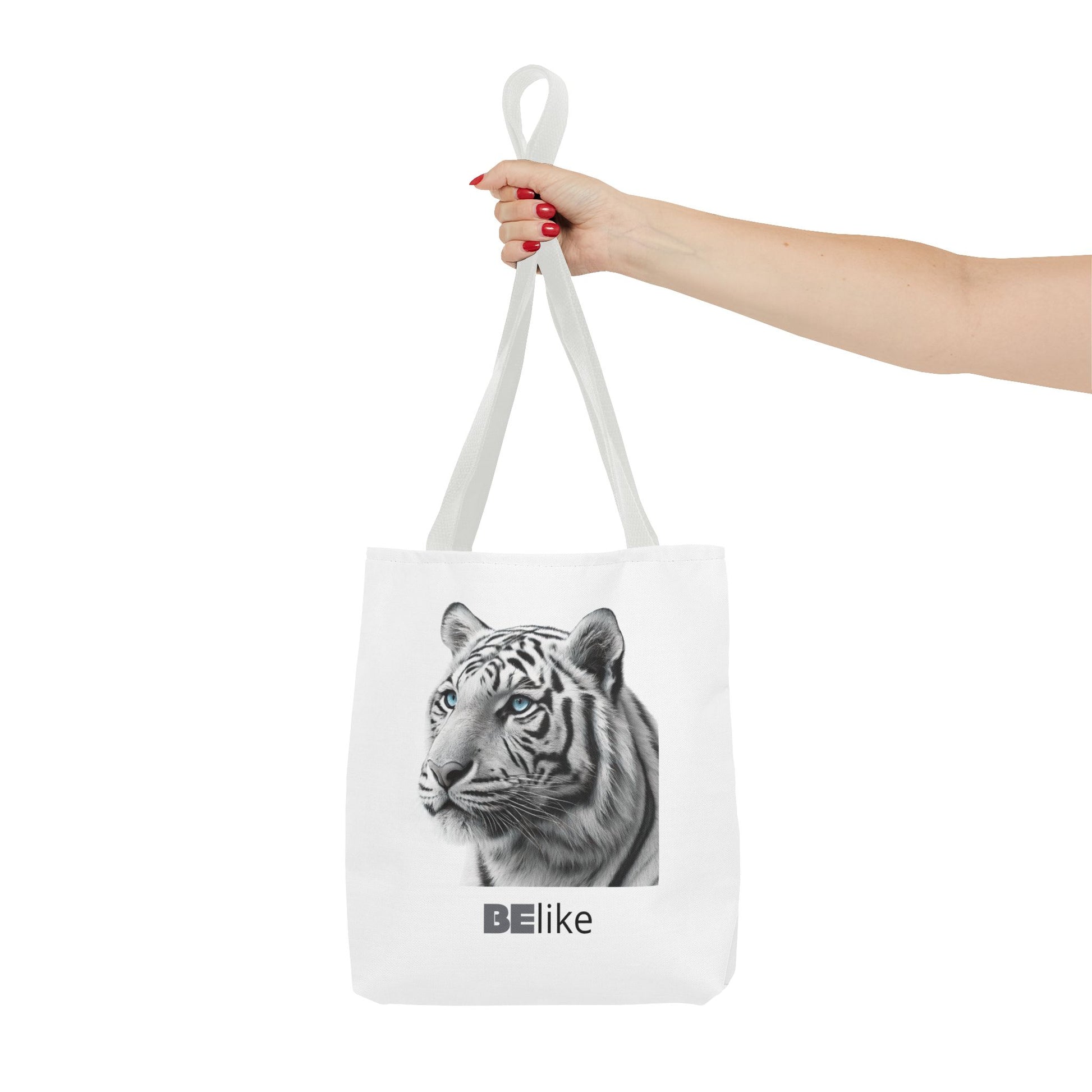 BElike the White Tiger Tote Bag | Independent & Strong | BElike.store